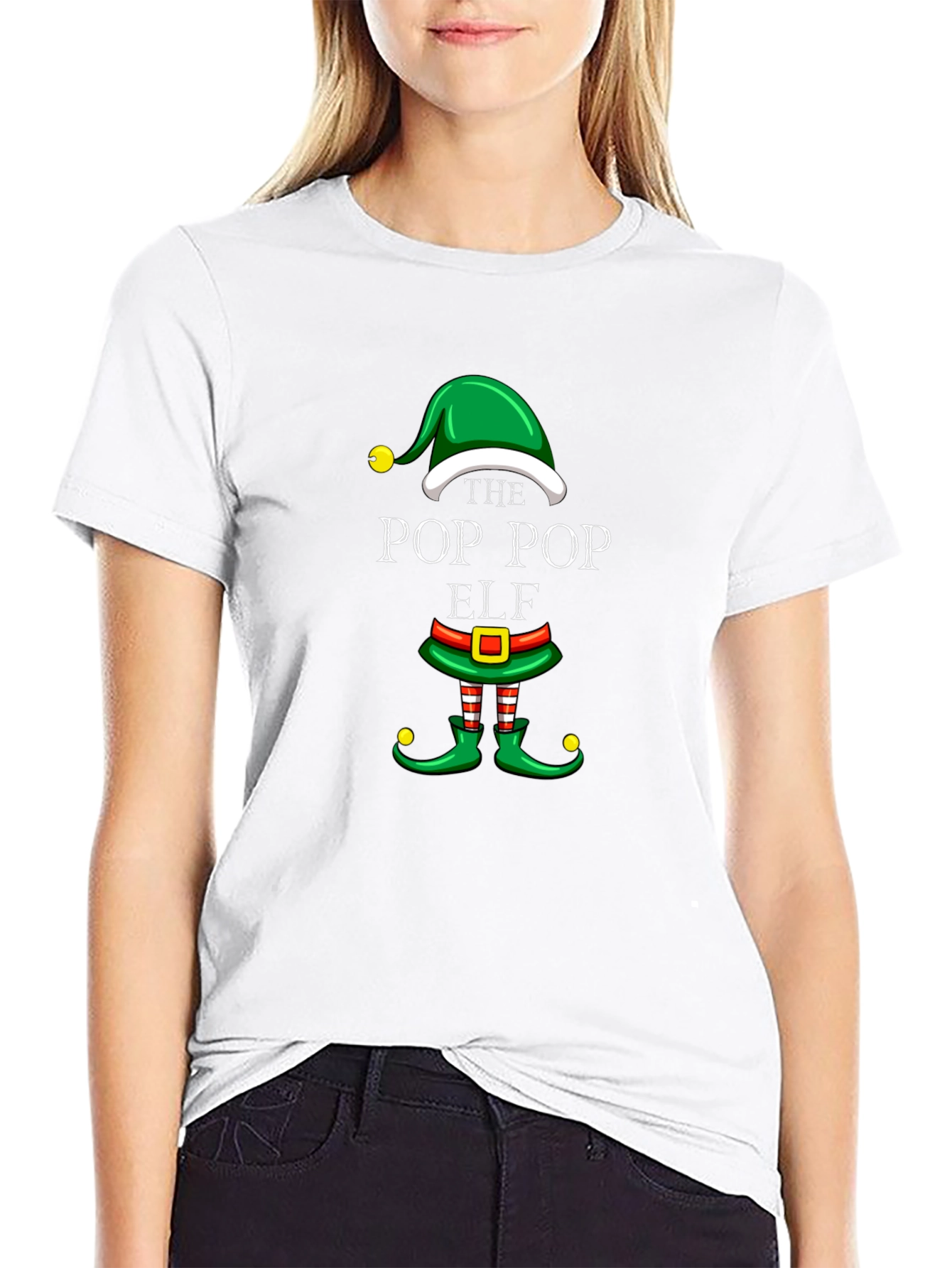 The Pop Pop Elf Christmas T-Shirt