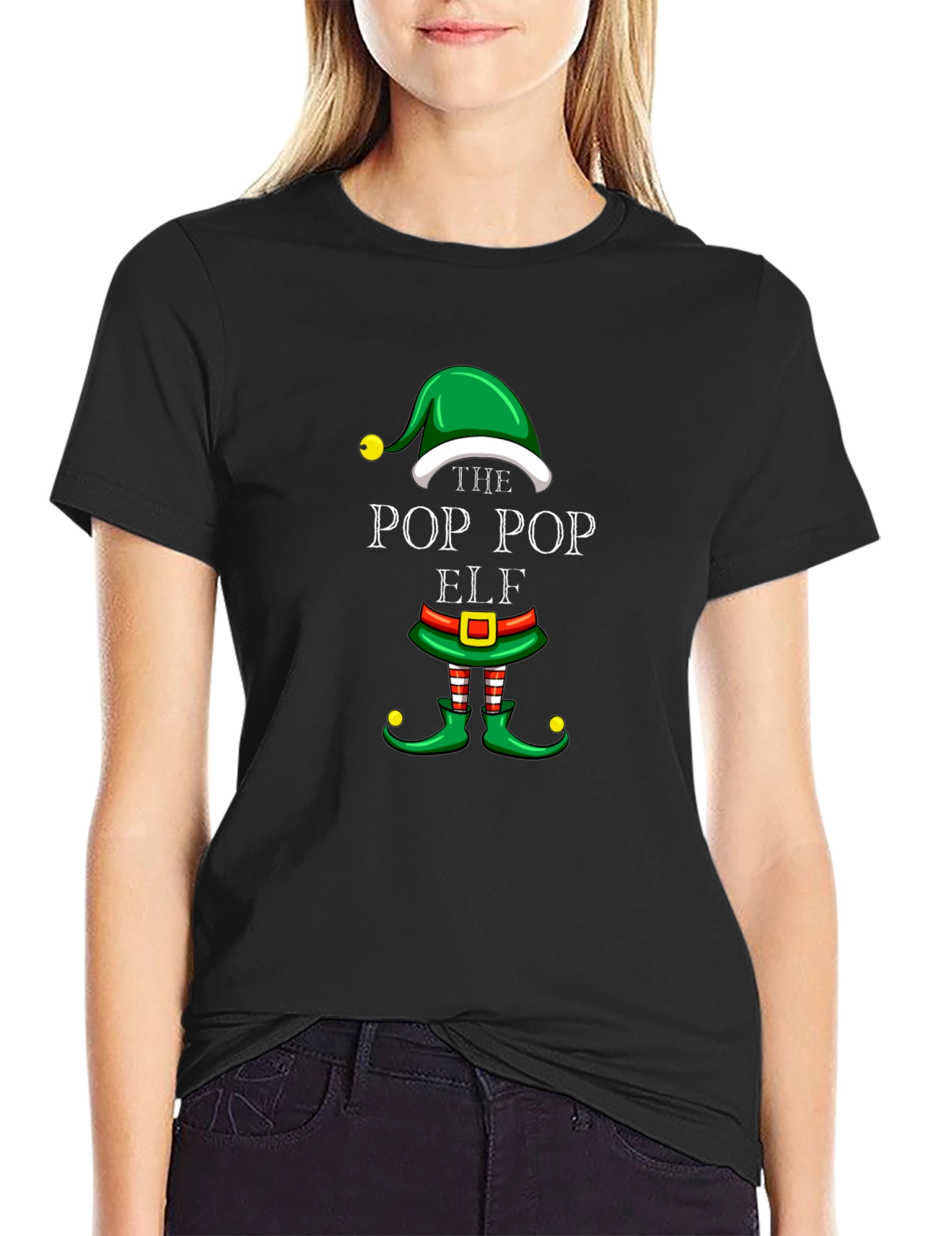 The Pop Pop Elf Christmas T-Shirt