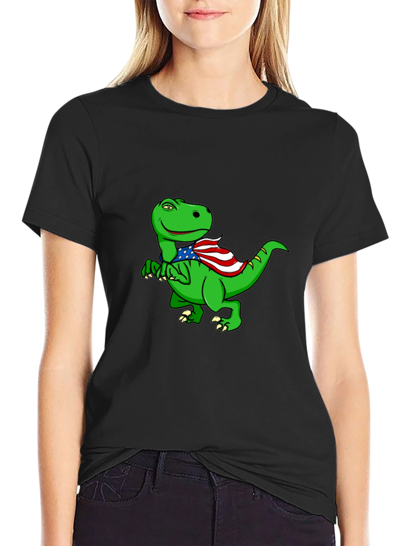 Patriotic Dino Graphic Tee