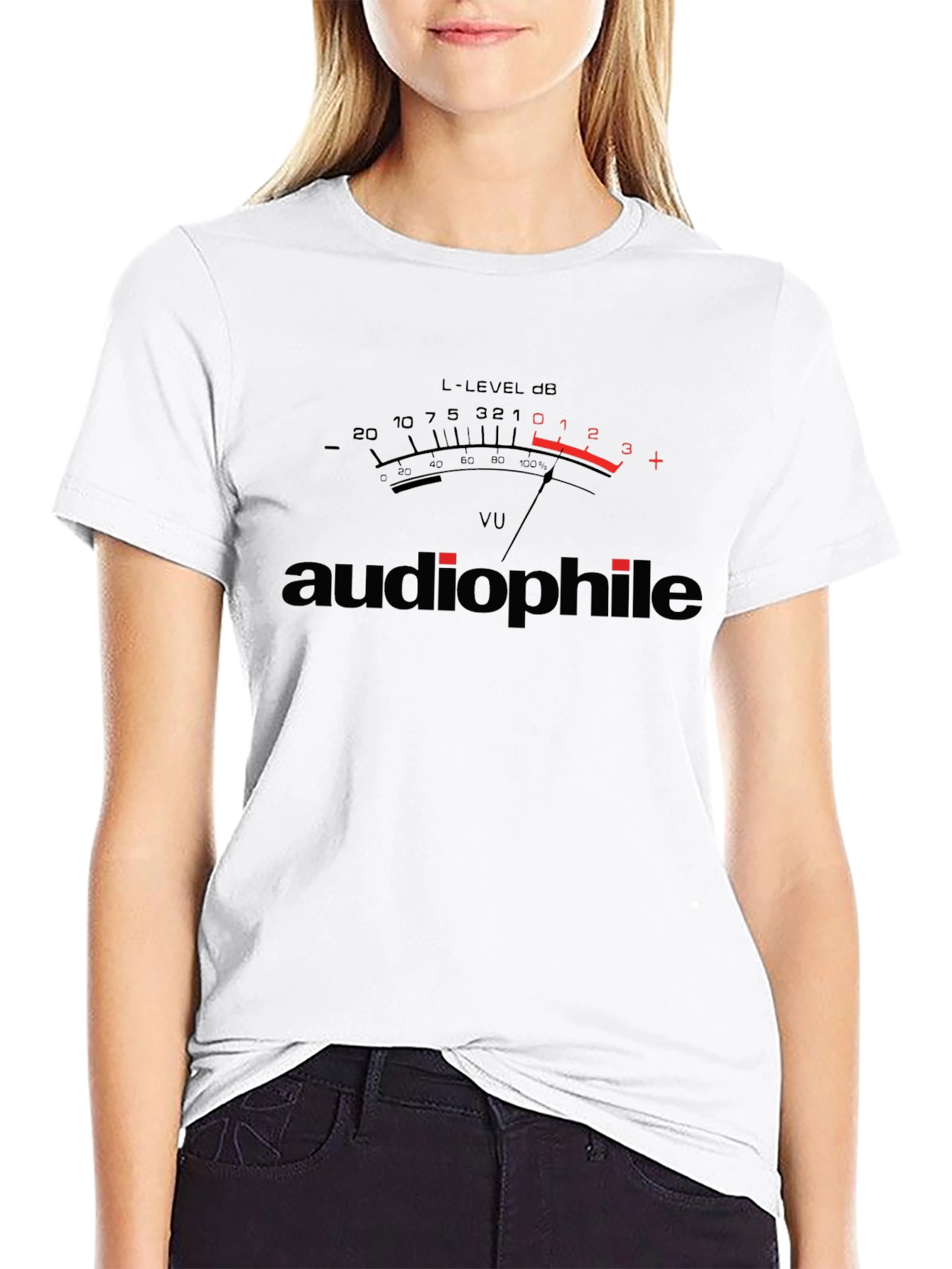 Audiophile VU Meter Graphic T-Shirt