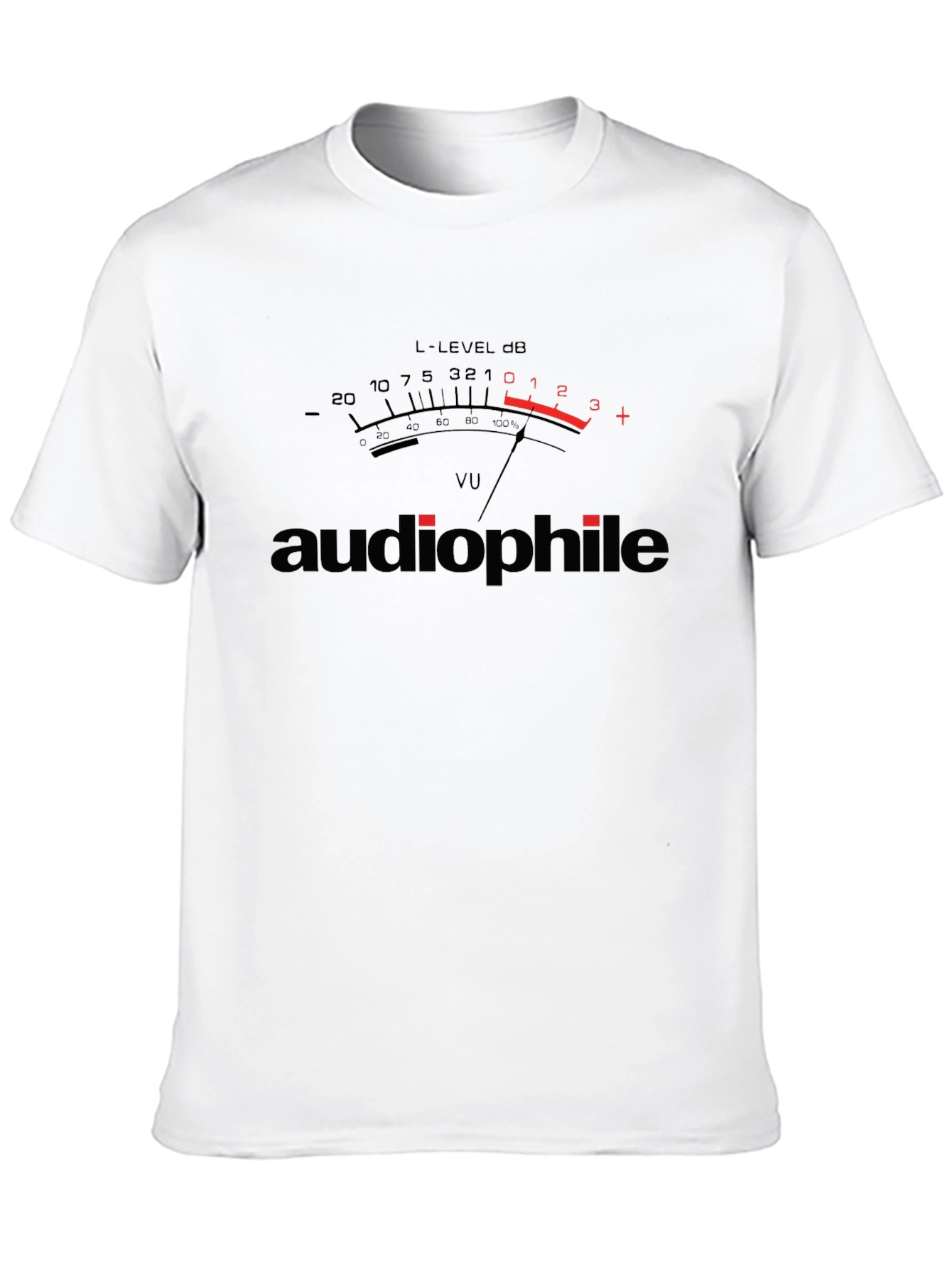 Audiophile VU Meter Graphic T-Shirt