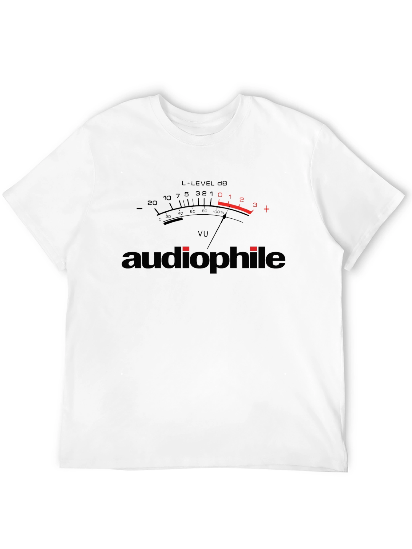 Audiophile VU Meter Graphic T-Shirt