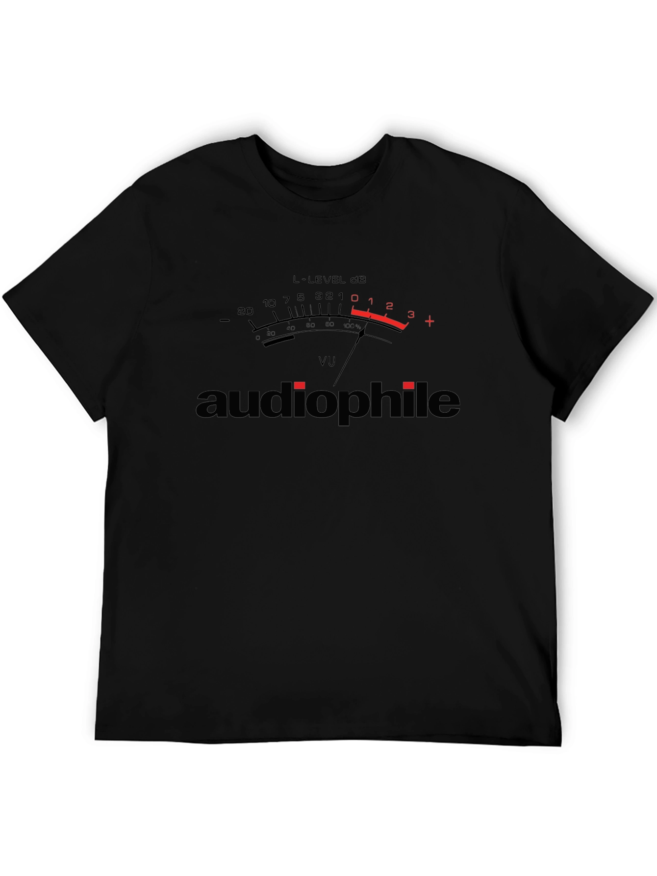 Audiophile VU Meter Graphic T-Shirt