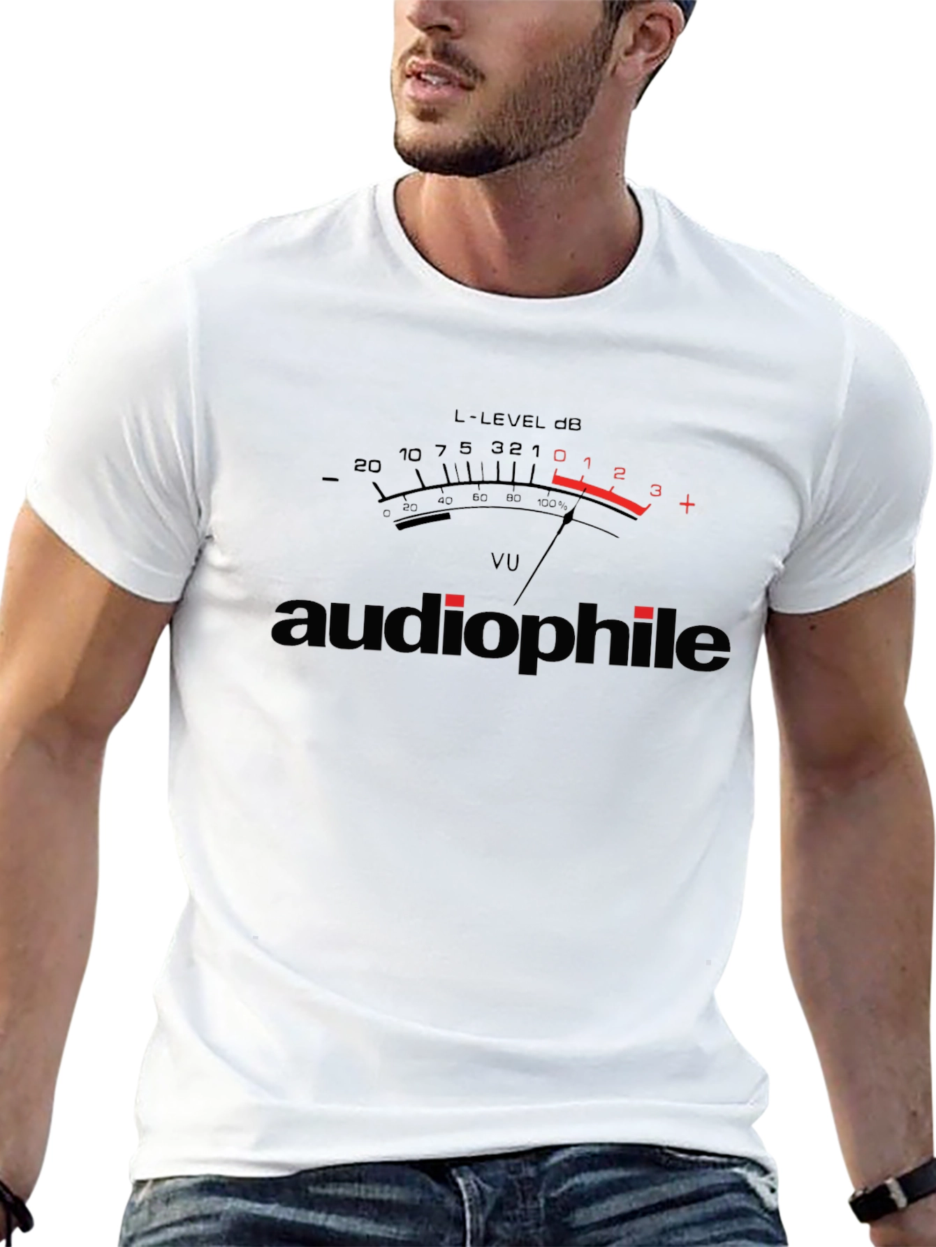 Audiophile VU Meter Graphic T-Shirt
