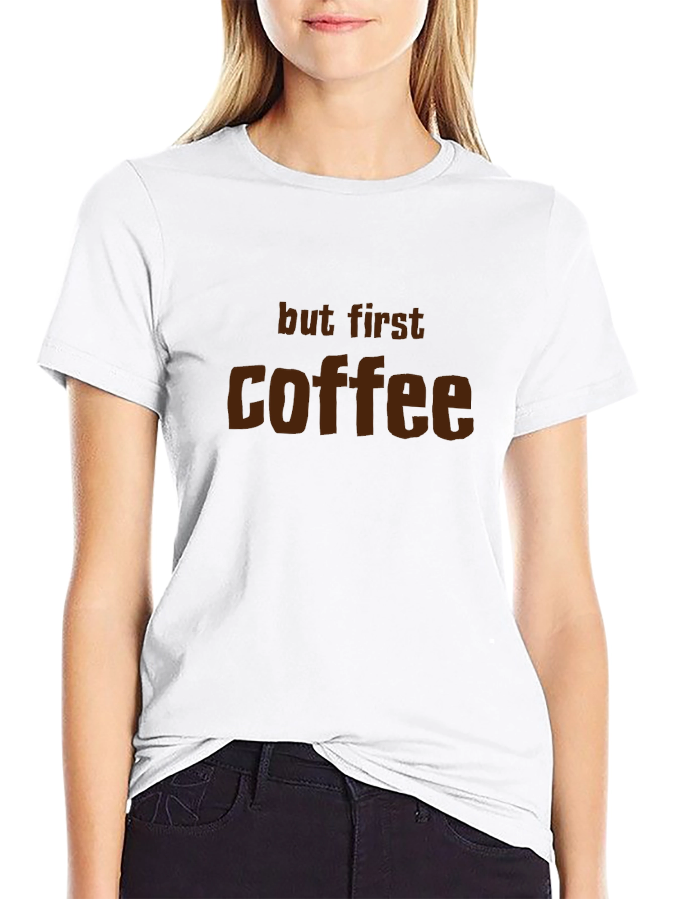 But First Coffee Graphic Tee - Mens Black T-Shirt