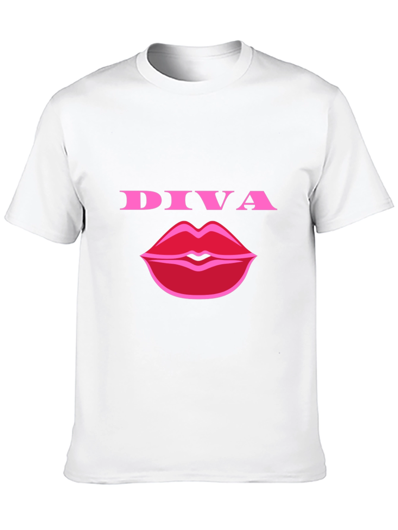 Diva Lips Graphic Tee - Stylish Black T-Shirt