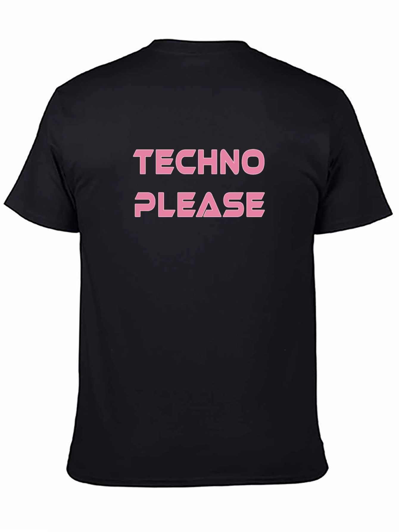 Techno Please T-Shirt - Black Graphic Tee