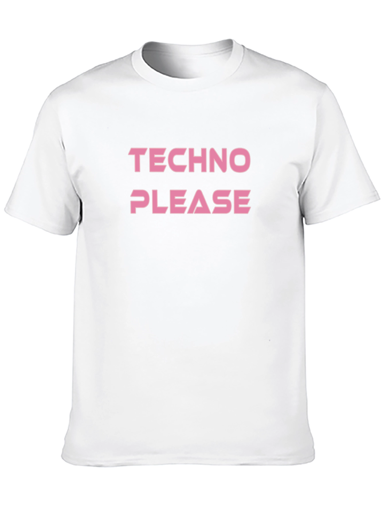 Techno Please T-Shirt - Black Graphic Tee
