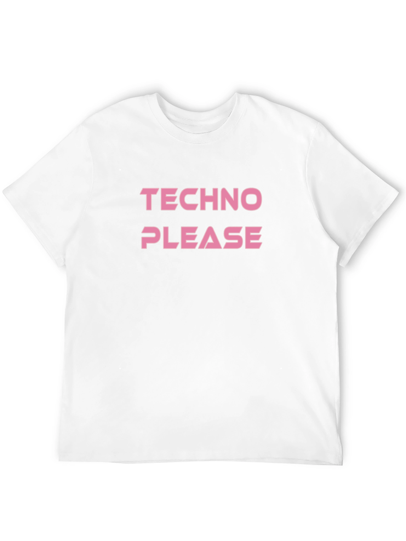 Techno Please T-Shirt - Black Graphic Tee