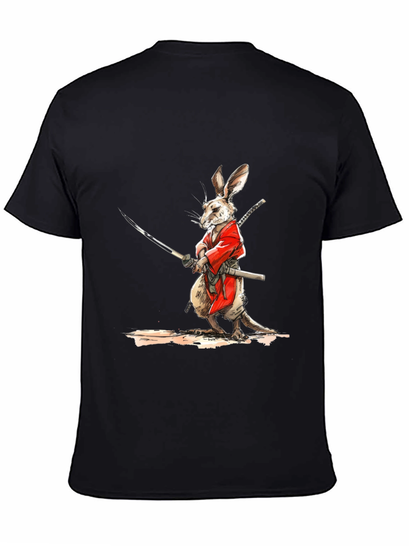 Samurai Rabbit Graphic T-Shirt