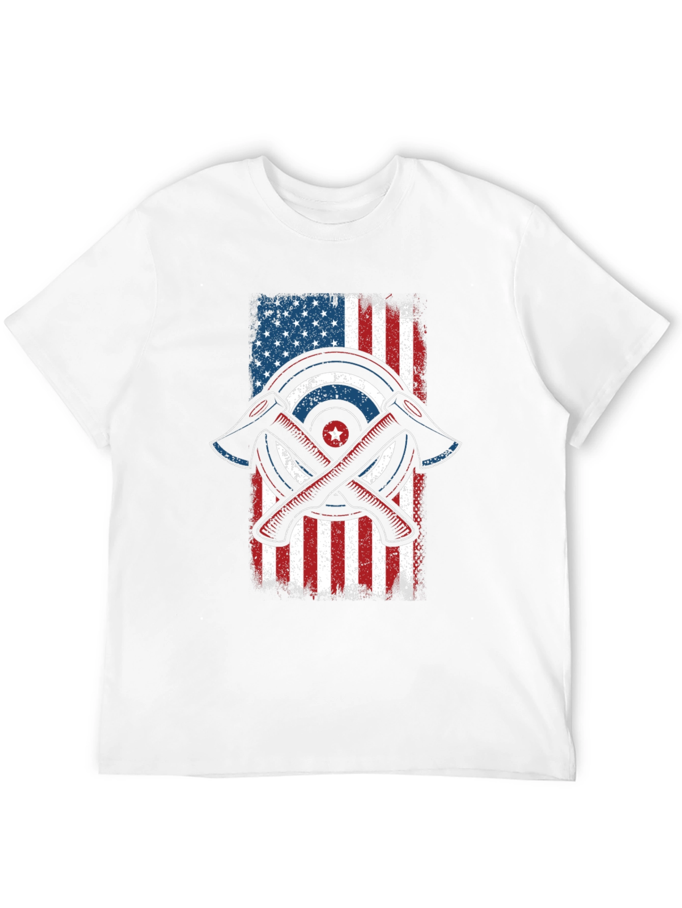 Axe Throwing American Flag Graphic Tee