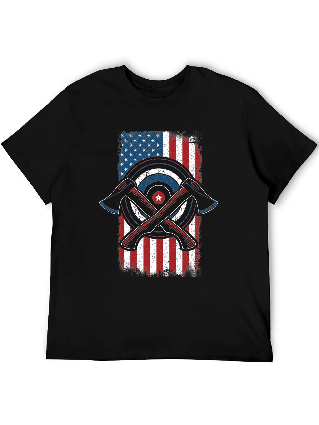 Axe Throwing American Flag Graphic Tee