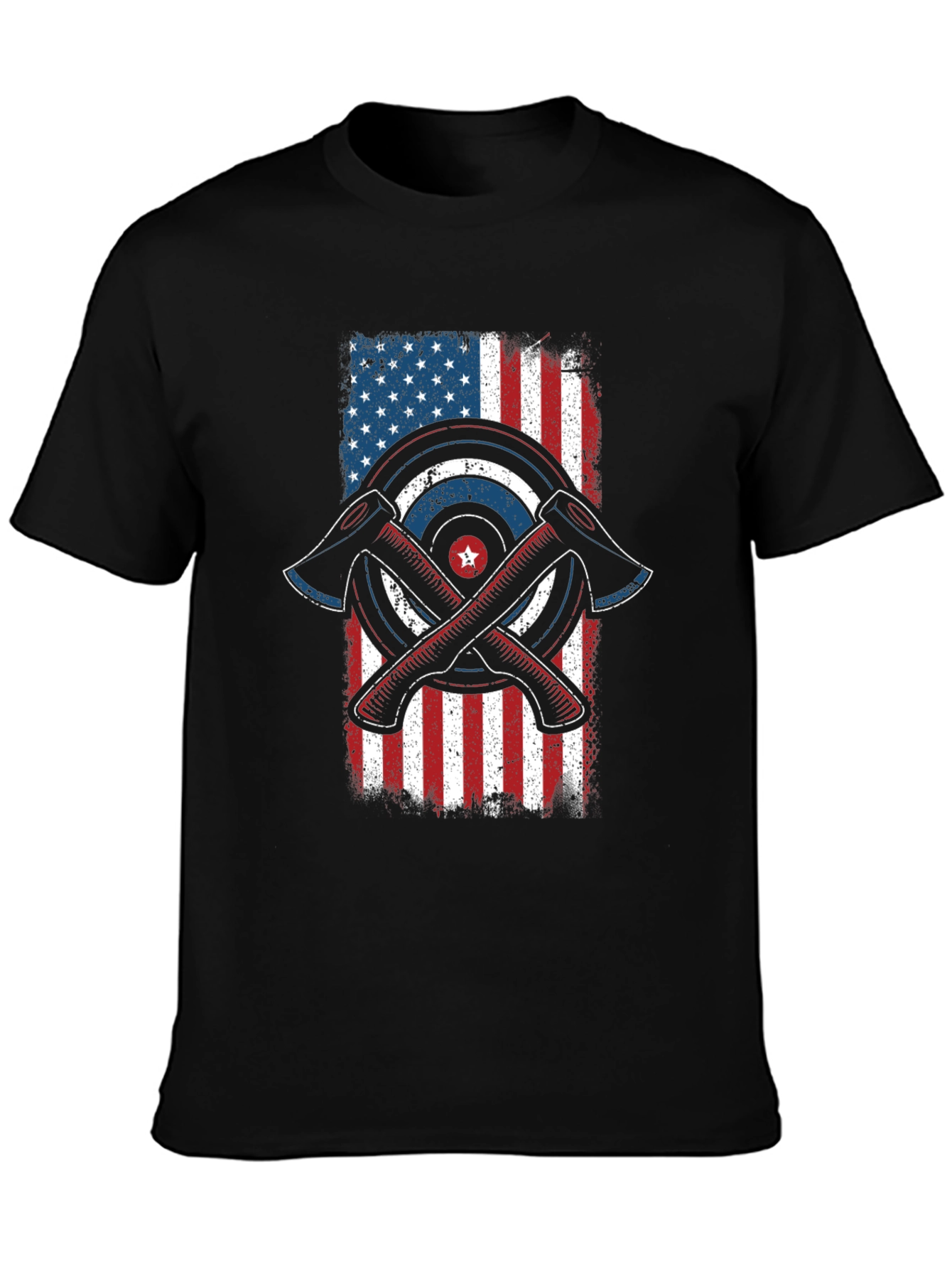 Axe Throwing American Flag Graphic Tee