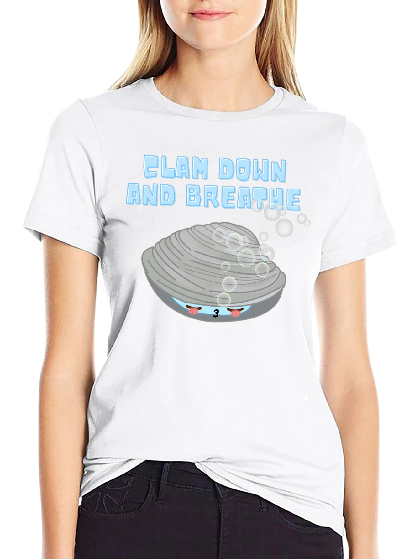 Clam Down & Breathe Graphic T-Shirt