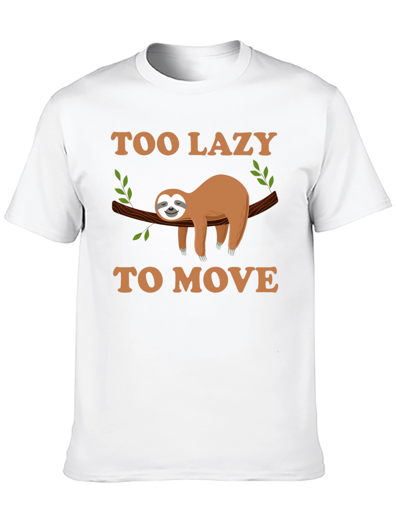 Too Lazy to Move Sloth Graphic Tee