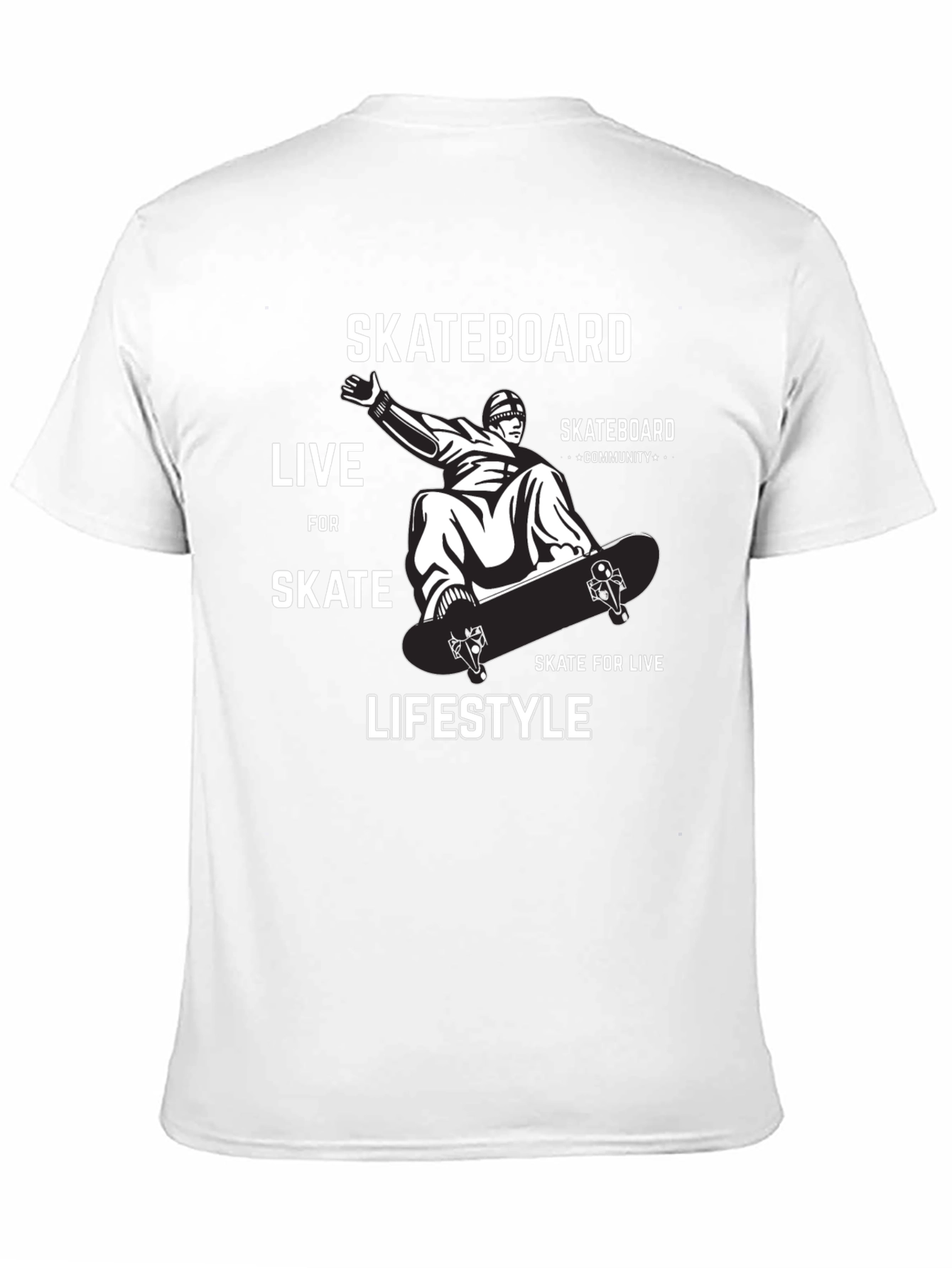 Skateboard Lifestyle Graphic Tee - Ride in Style