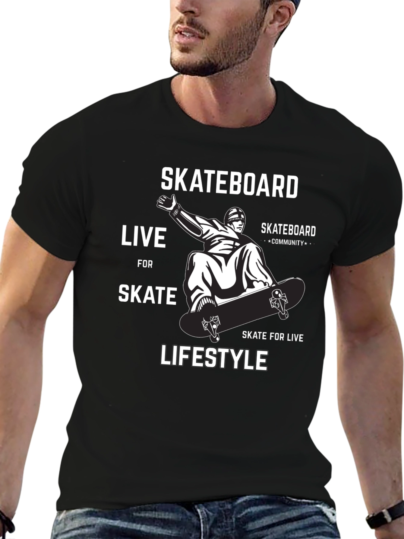 Skateboard Lifestyle Graphic Tee - Ride in Style