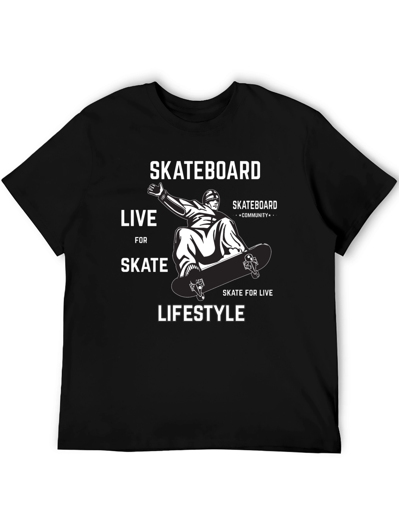 Skateboard Lifestyle Graphic Tee - Ride in Style