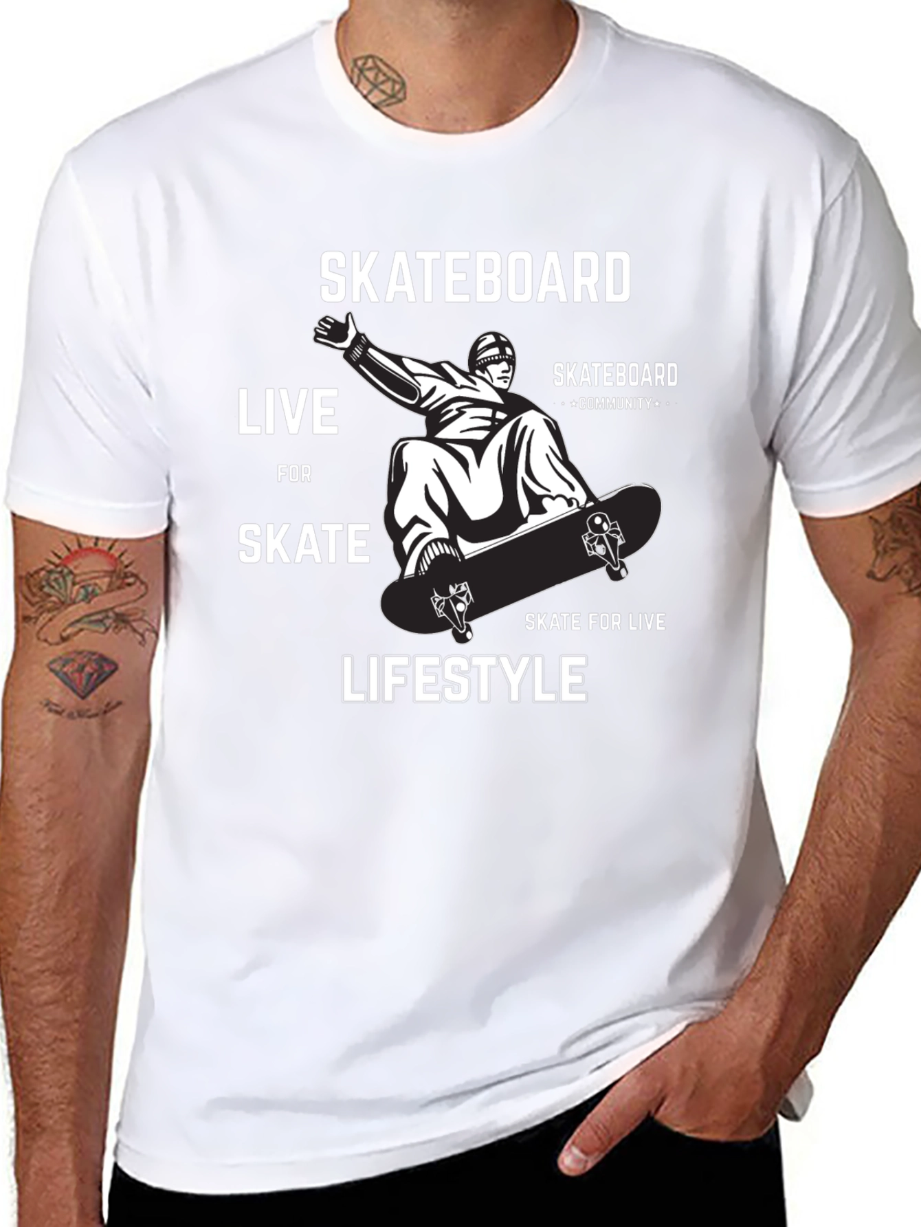 Skateboard Lifestyle Graphic Tee - Ride in Style