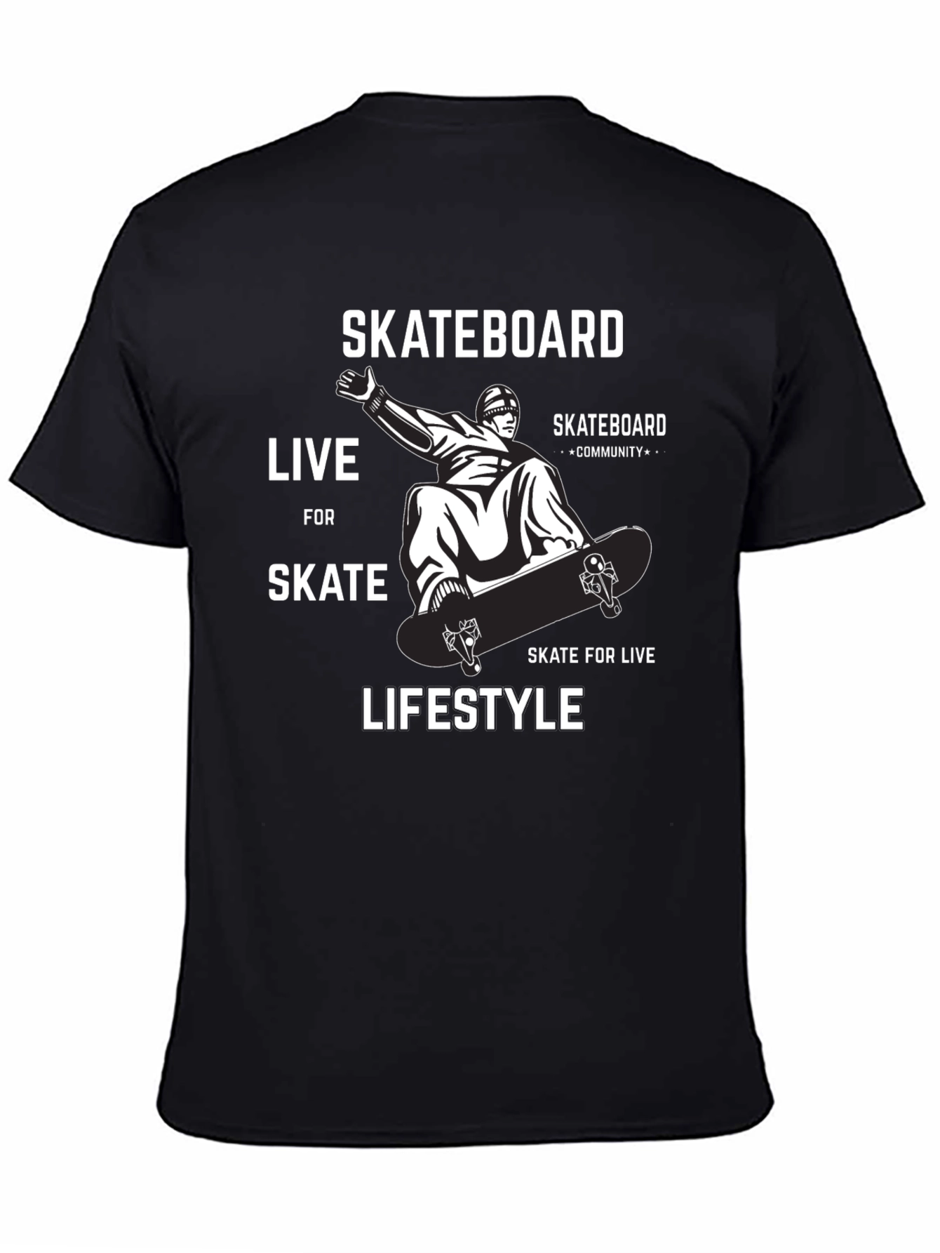 Skateboard Lifestyle Graphic Tee - Ride in Style
