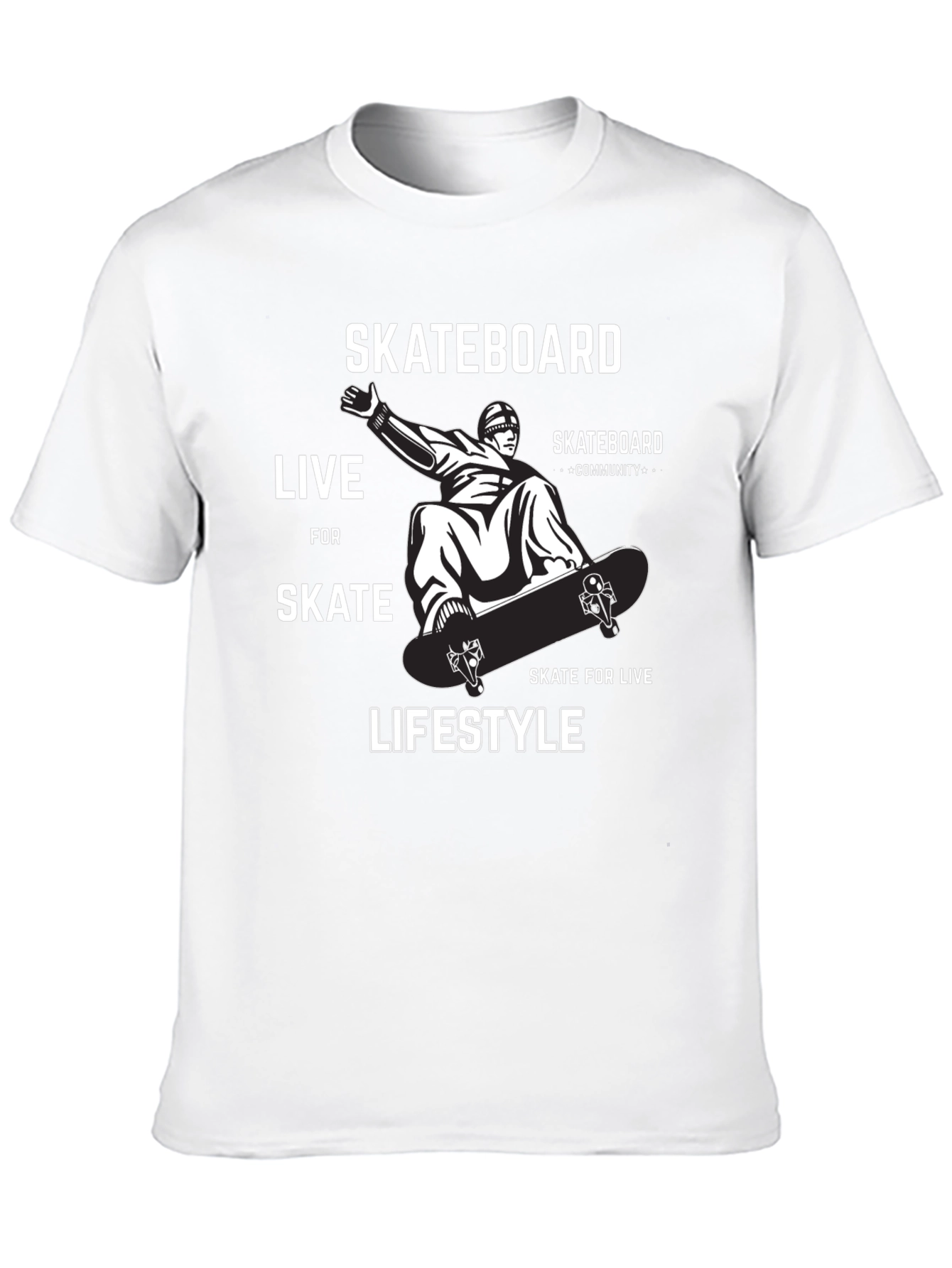 Skateboard Lifestyle Graphic Tee - Ride in Style