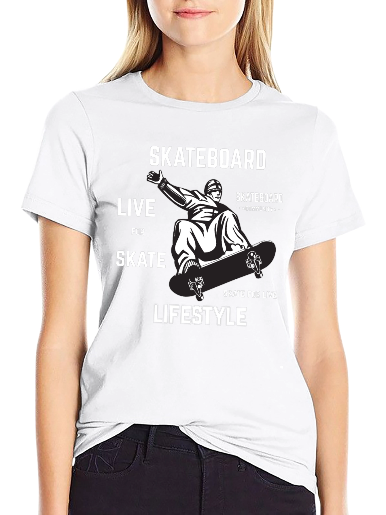 Skateboard Lifestyle Graphic Tee - Ride in Style