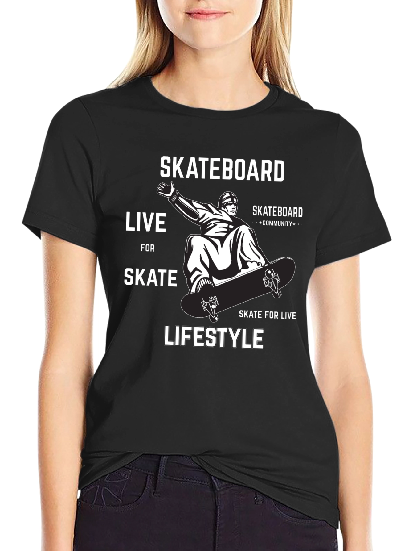 Skateboard Lifestyle Graphic Tee - Ride in Style