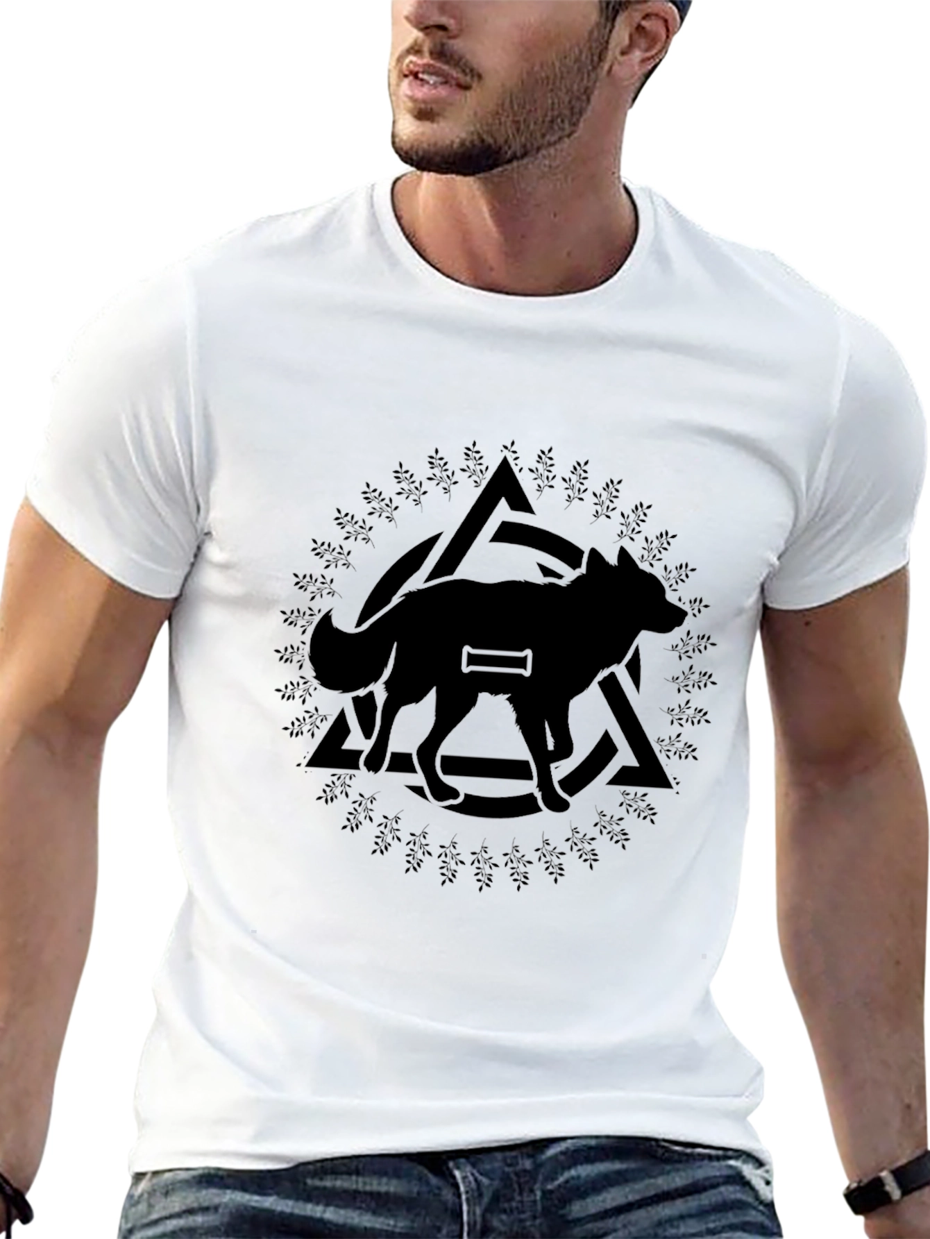 Wolf & Valknut Viking T-Shirt