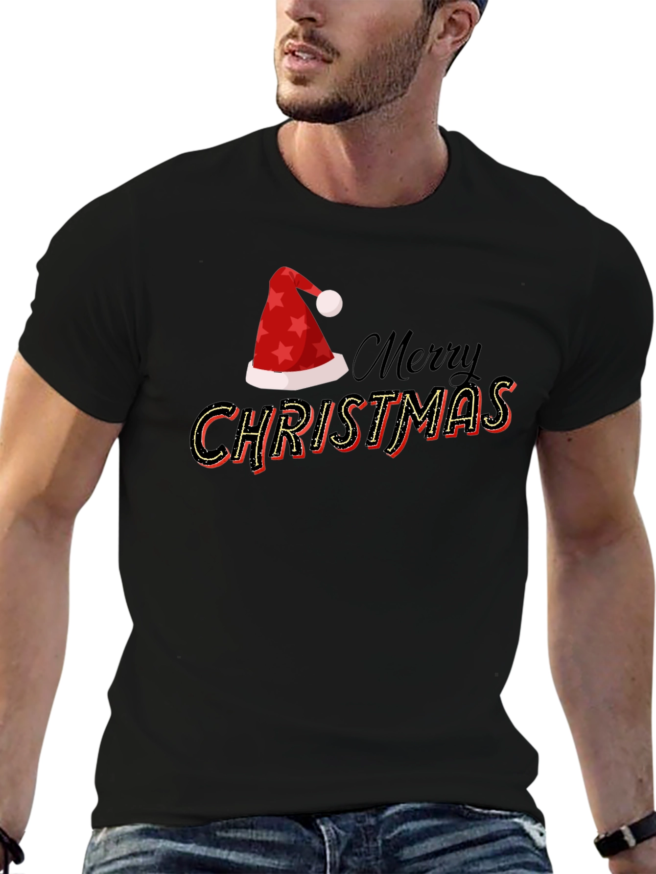 Merry Christmas Graphic Tee - Holiday Style