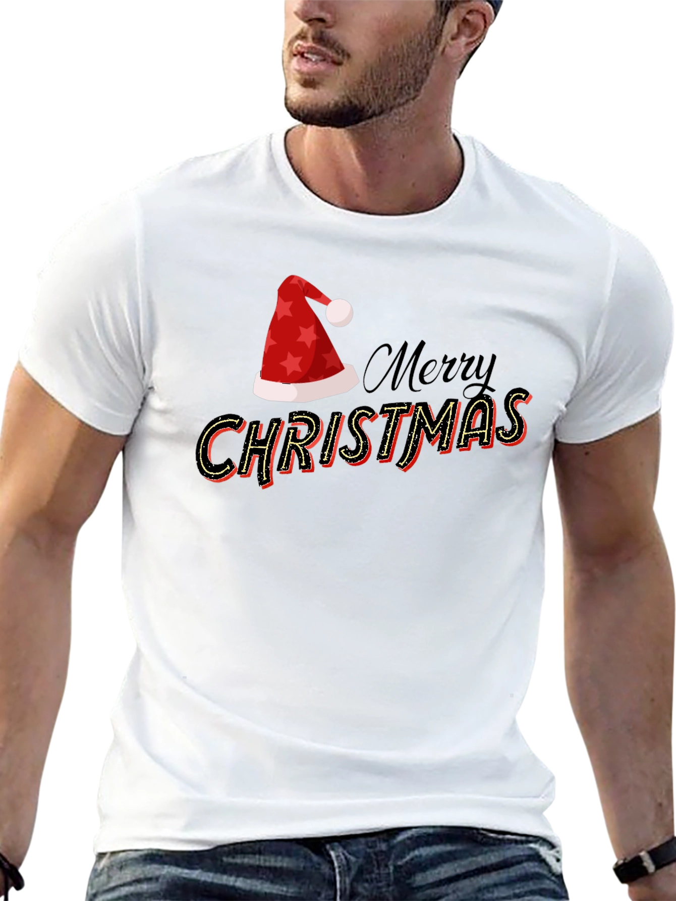 Merry Christmas Graphic Tee - Holiday Style