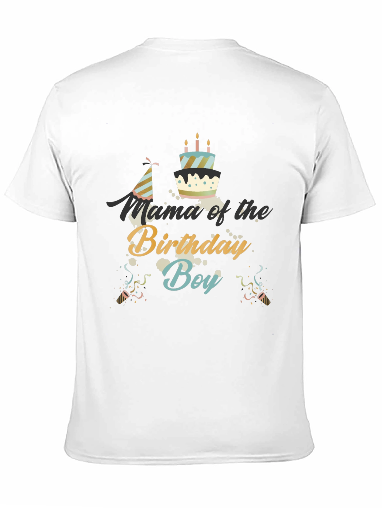 Mama of the Birthday Boy Black T-Shirt
