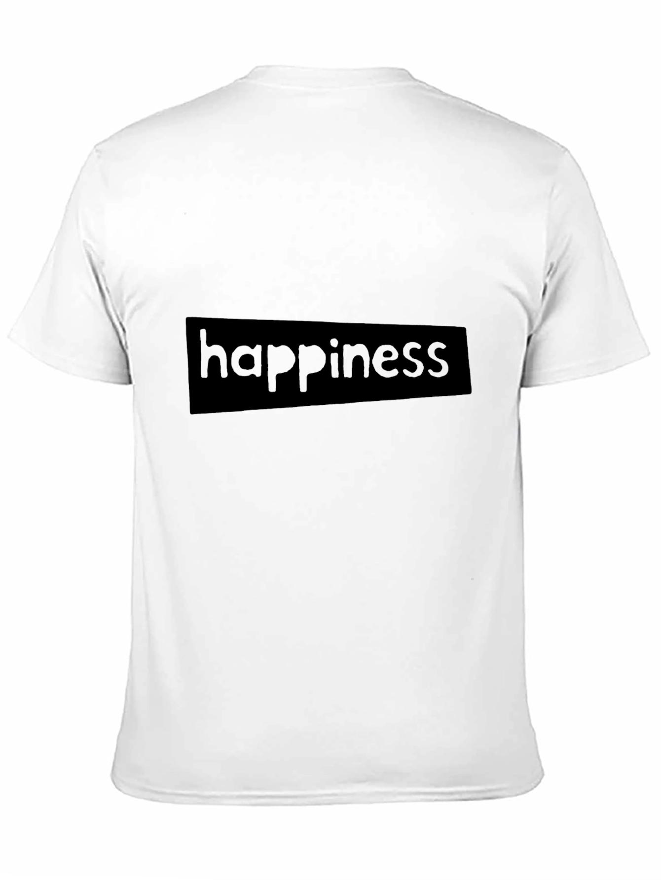 Black Happiness Graphic Tee - Casual Comfort
