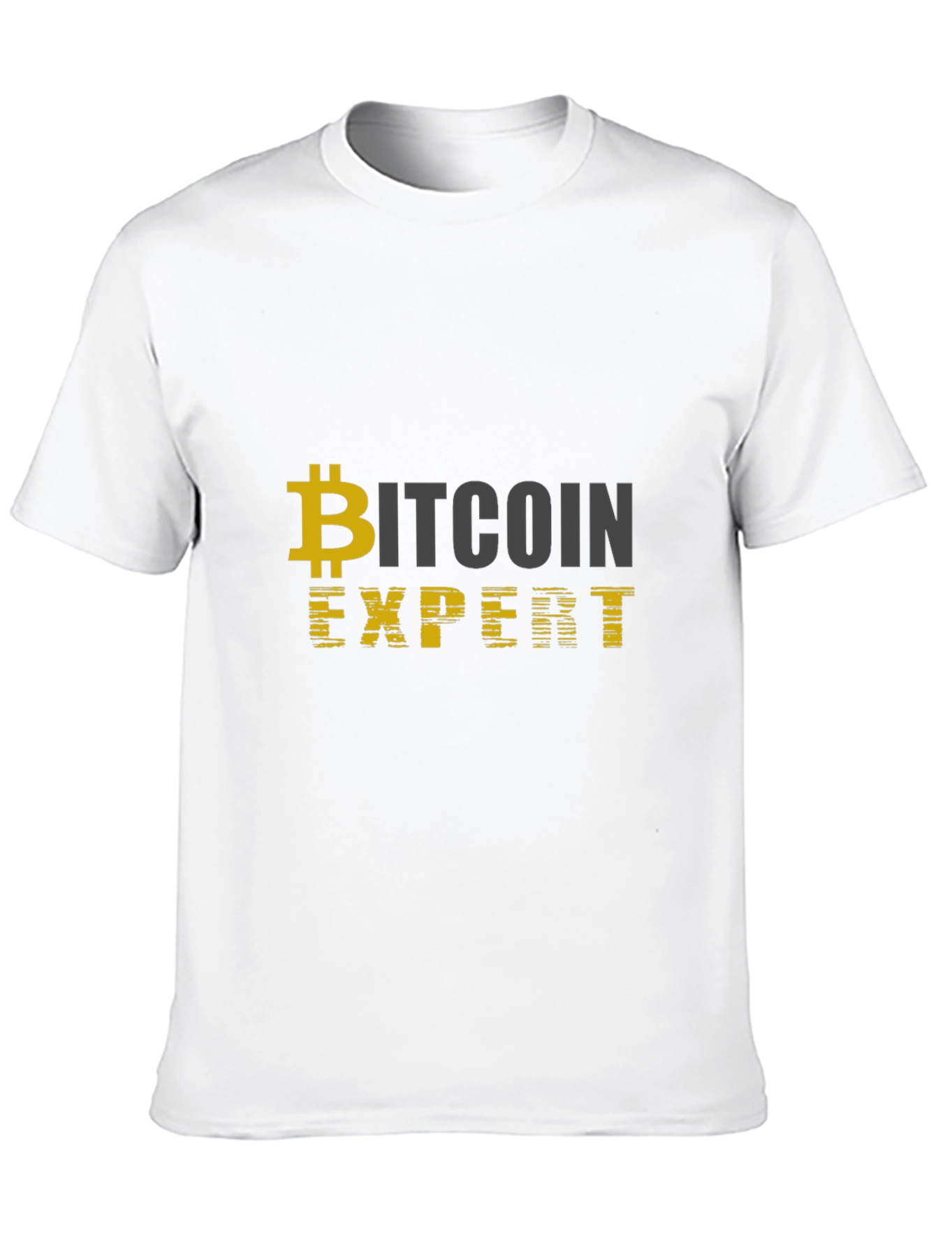 Bitcoin Expert Black T-Shirt Cryptocurrency Design
