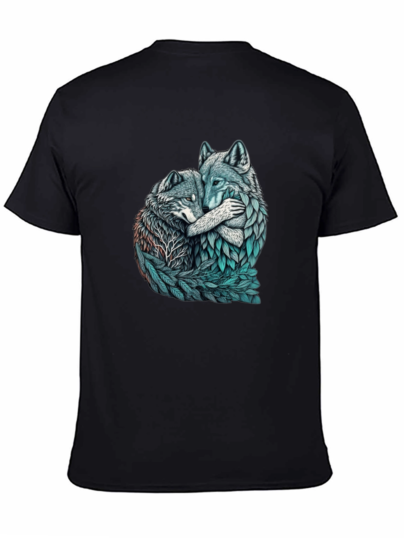 Wolf Embrace Graphic Tee - Nature Lovers Shirt