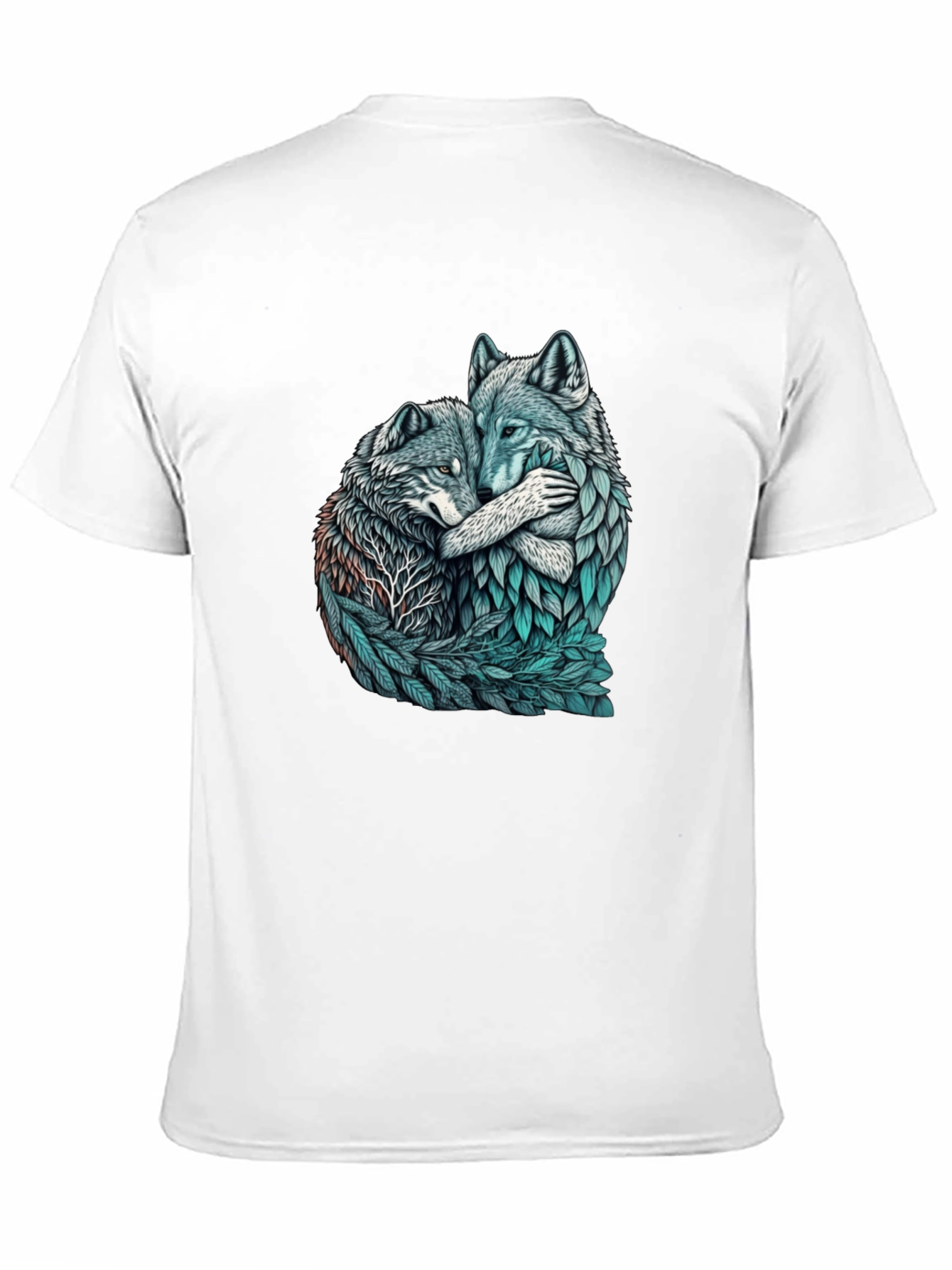 Wolf Embrace Graphic Tee - Nature Lovers Shirt