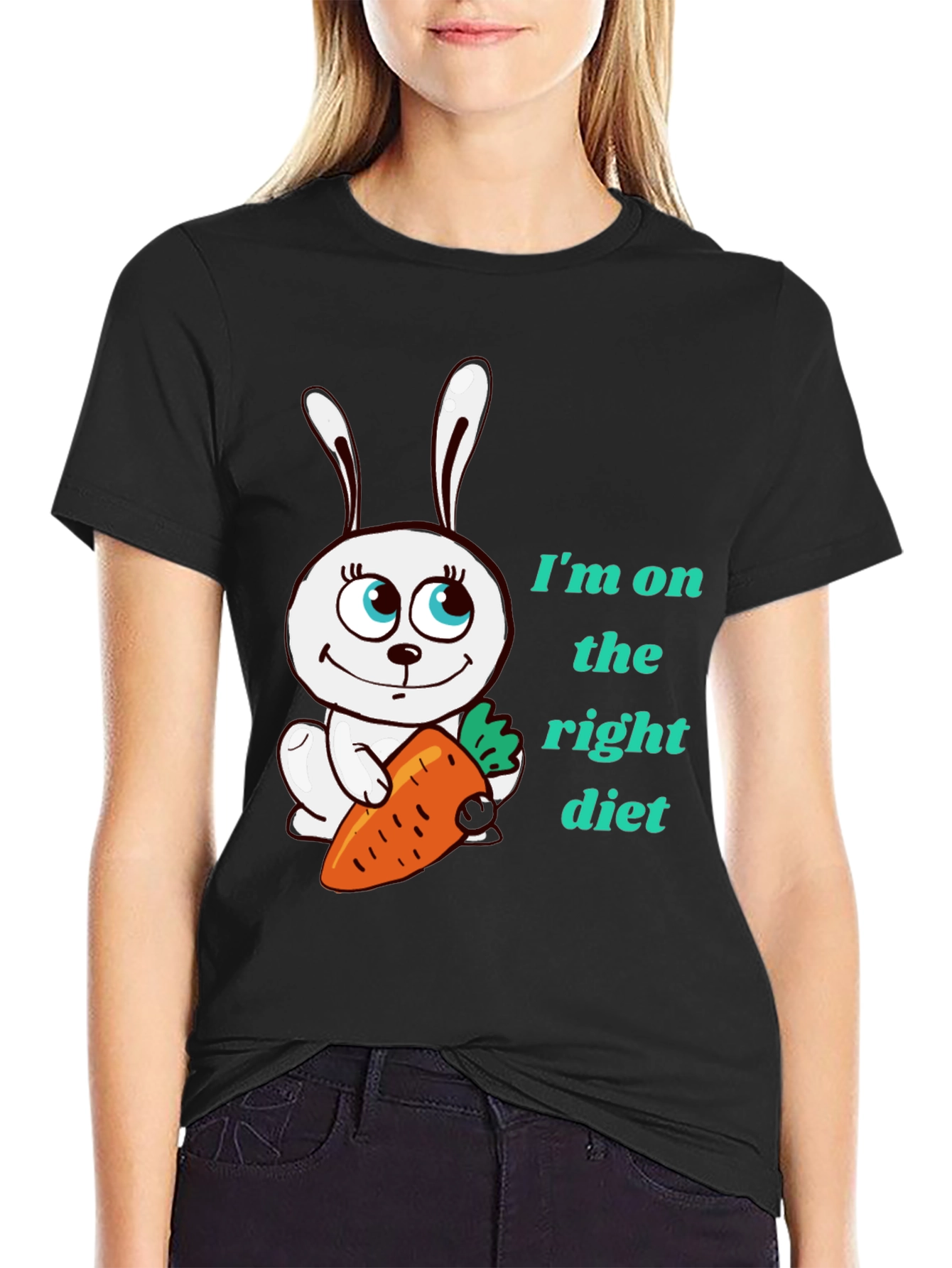 Funny Rabbit Diet T-Shirt