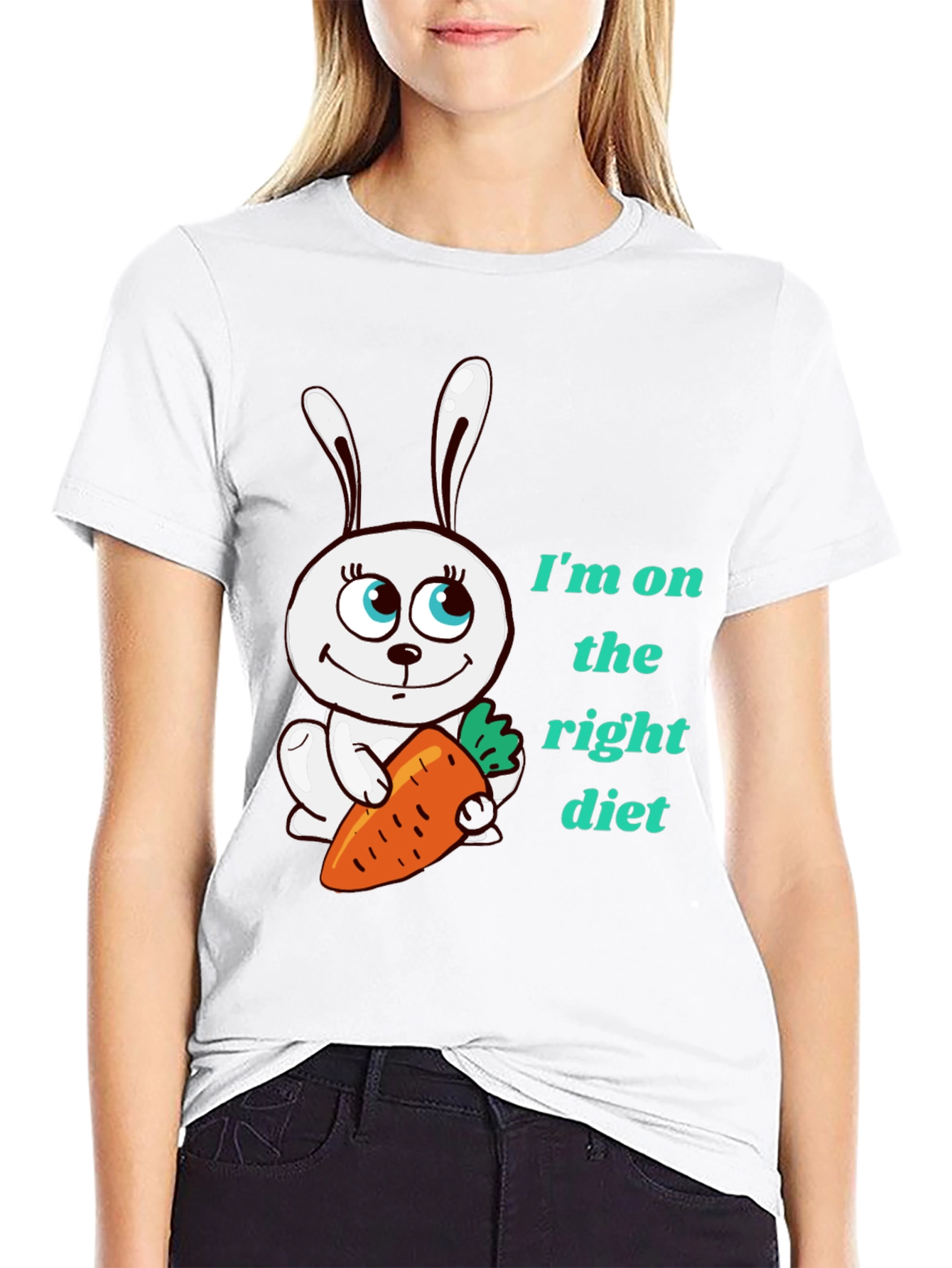 Funny Rabbit Diet T-Shirt