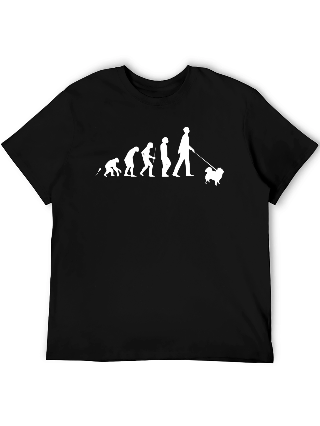 Evolution of Dog Lover Black T-Shirt