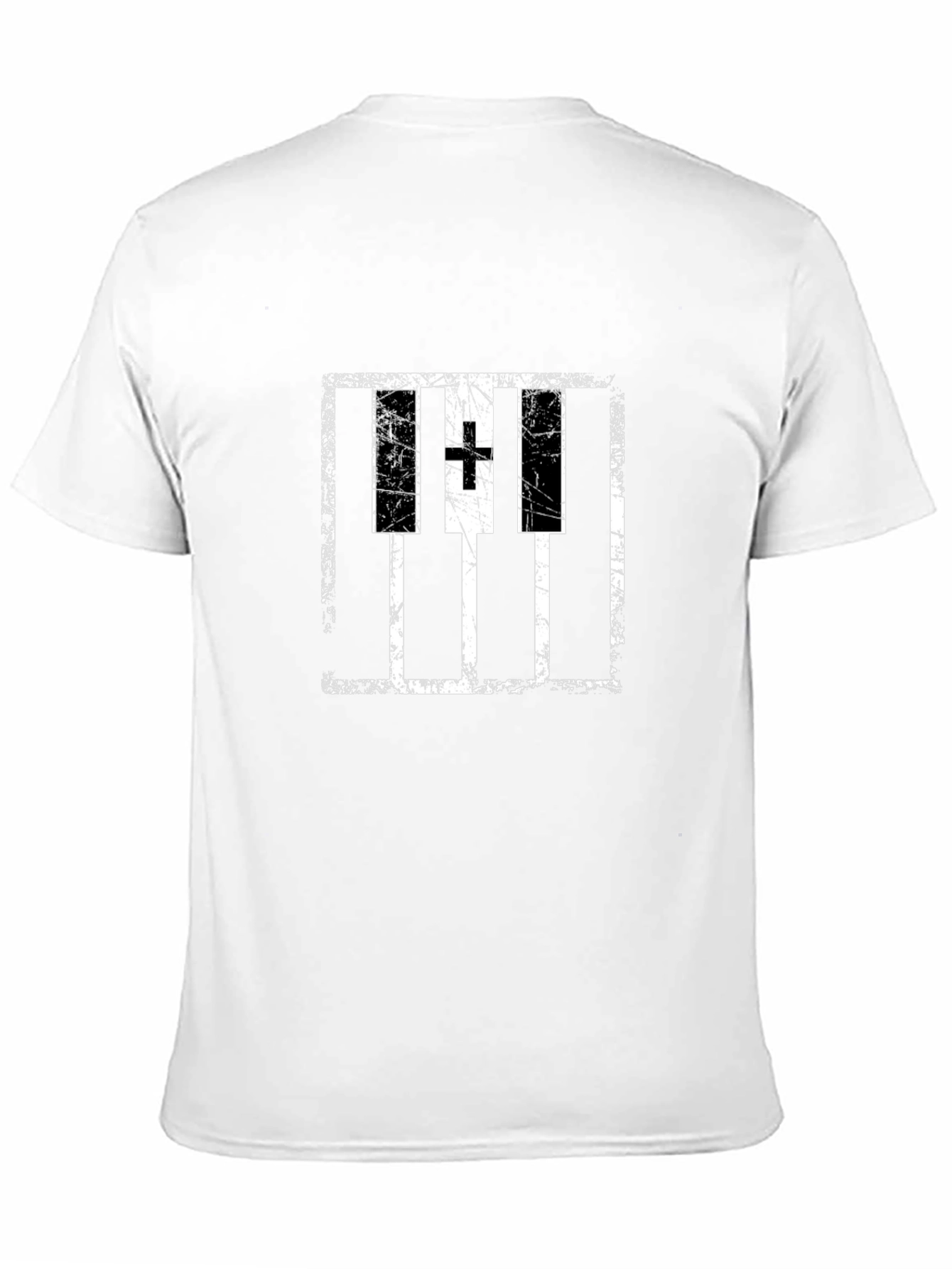Grunge Piano Keyboard T-Shirt - Musical Style