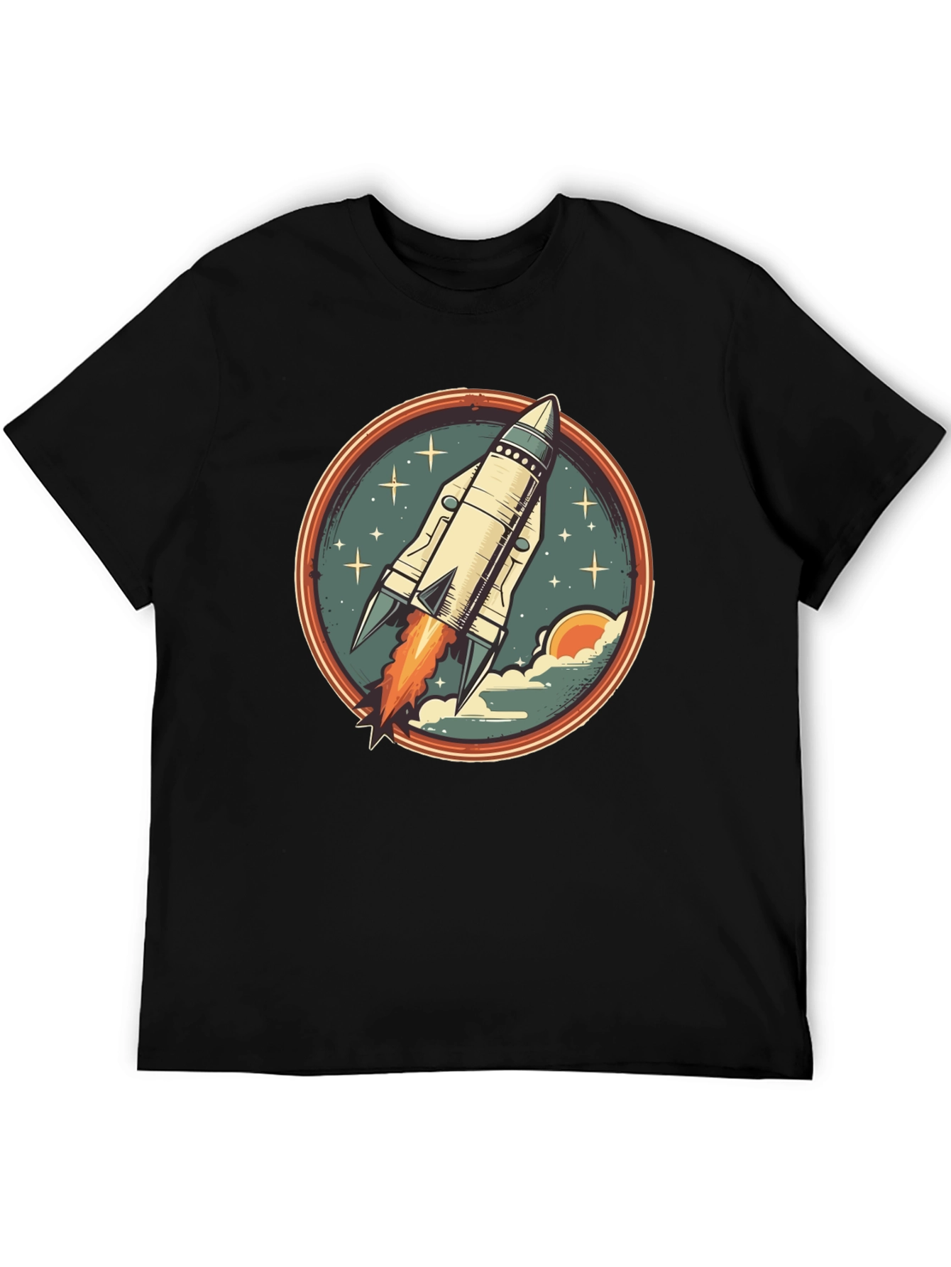 Retro Rocket T-Shirt - Blast Off in Style!