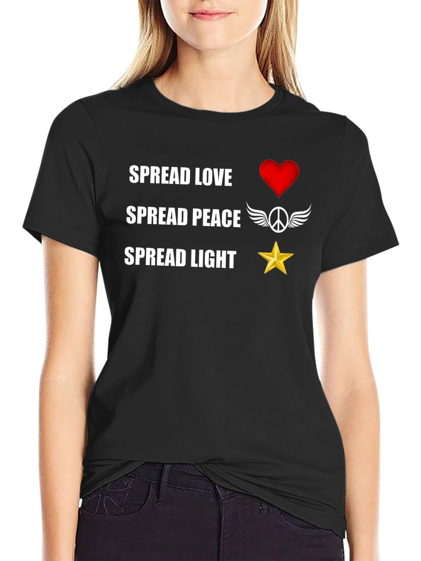 Spread Love Peace Light T-Shirt