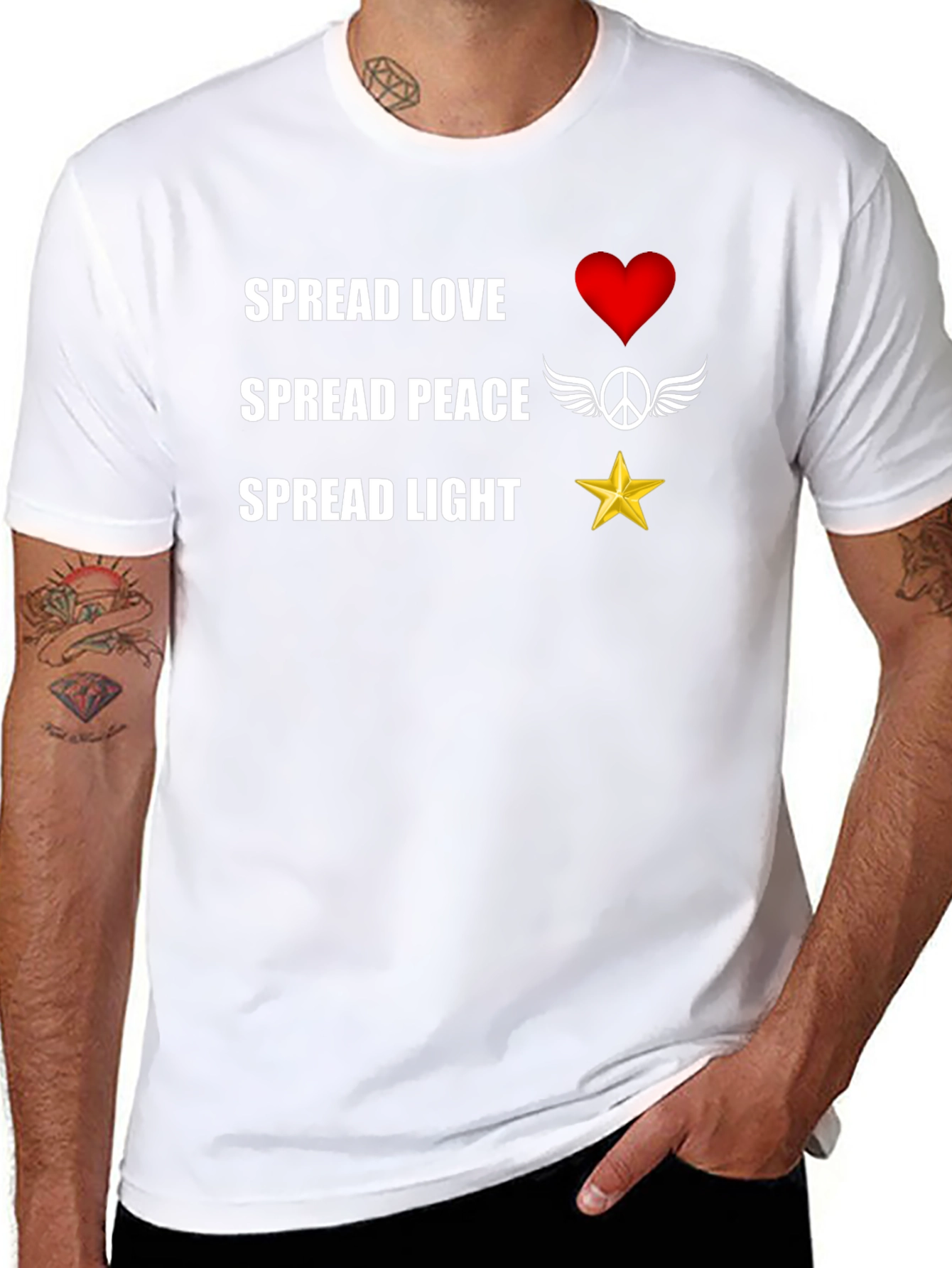 Spread Love Peace Light T-Shirt