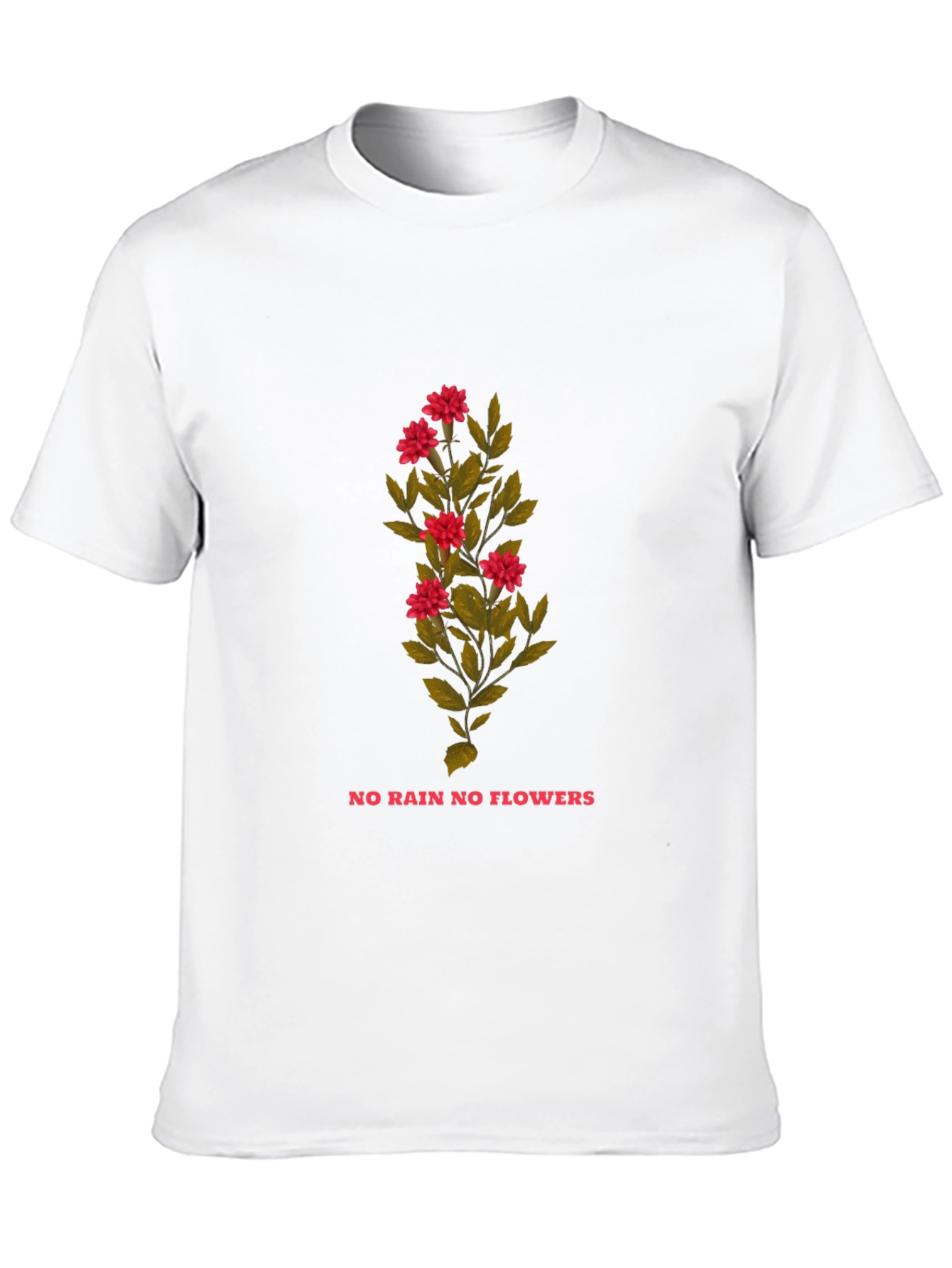 Floral No Rain No Flowers Graphic Tee