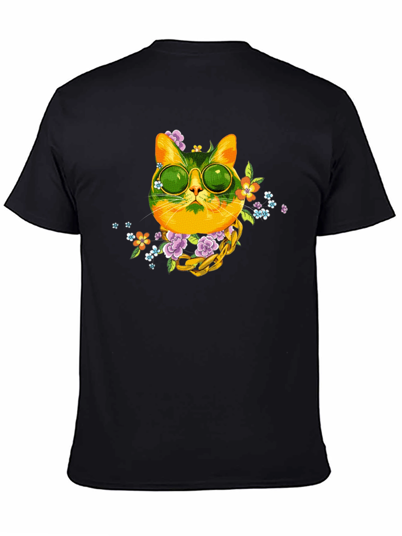 Cool Cat Graphic Tee - Trendy Style