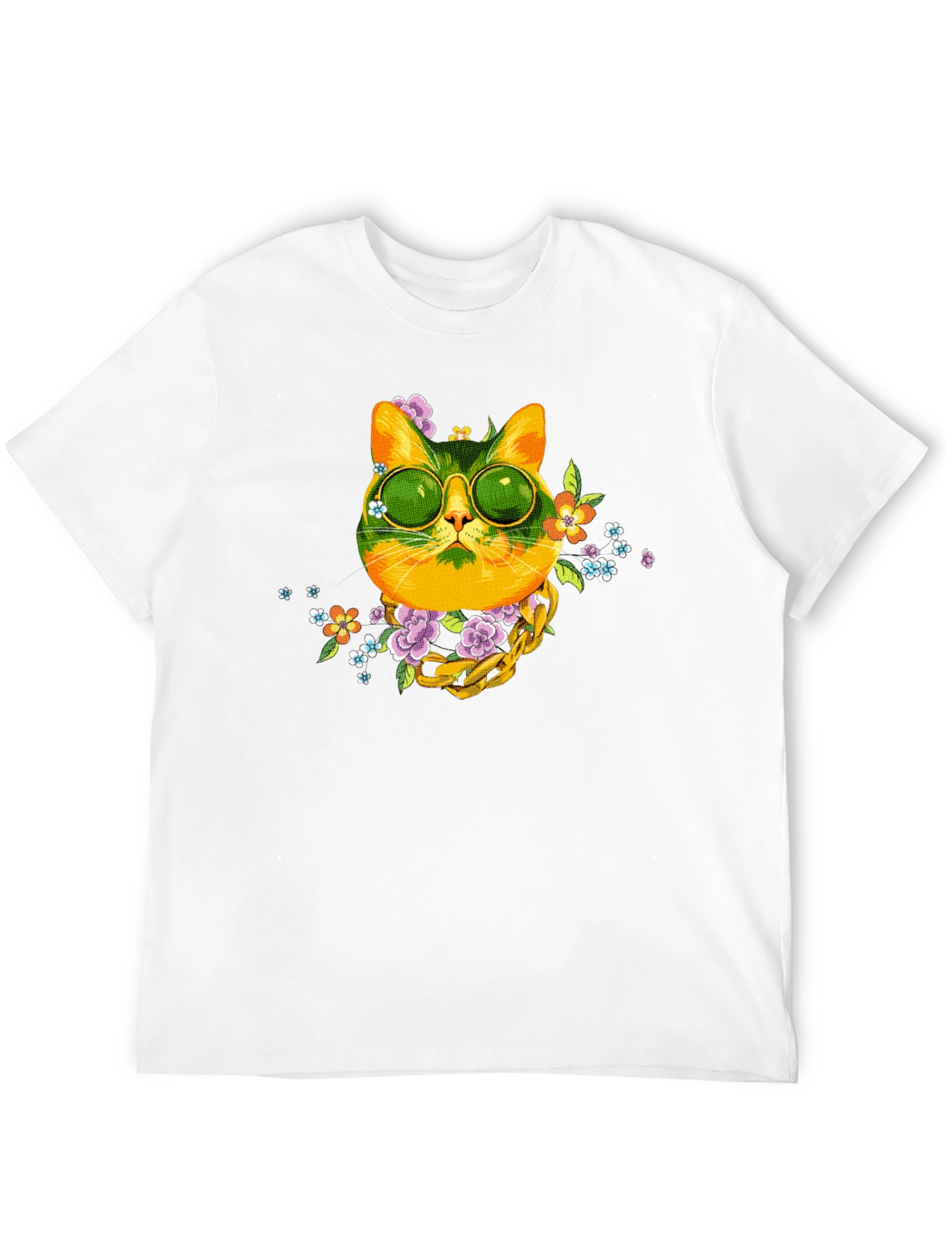 Cool Cat Graphic Tee - Trendy Style