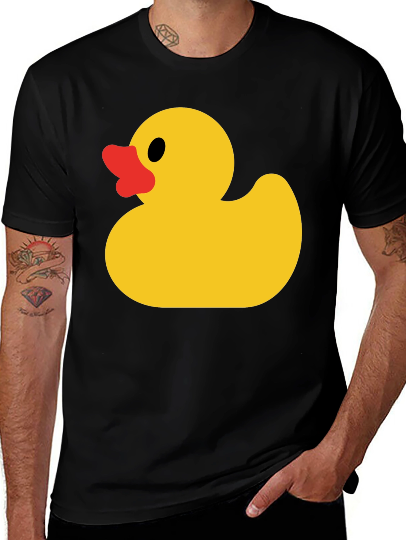 Rubber Duck Graphic T-Shirt - Black Cotton Tee