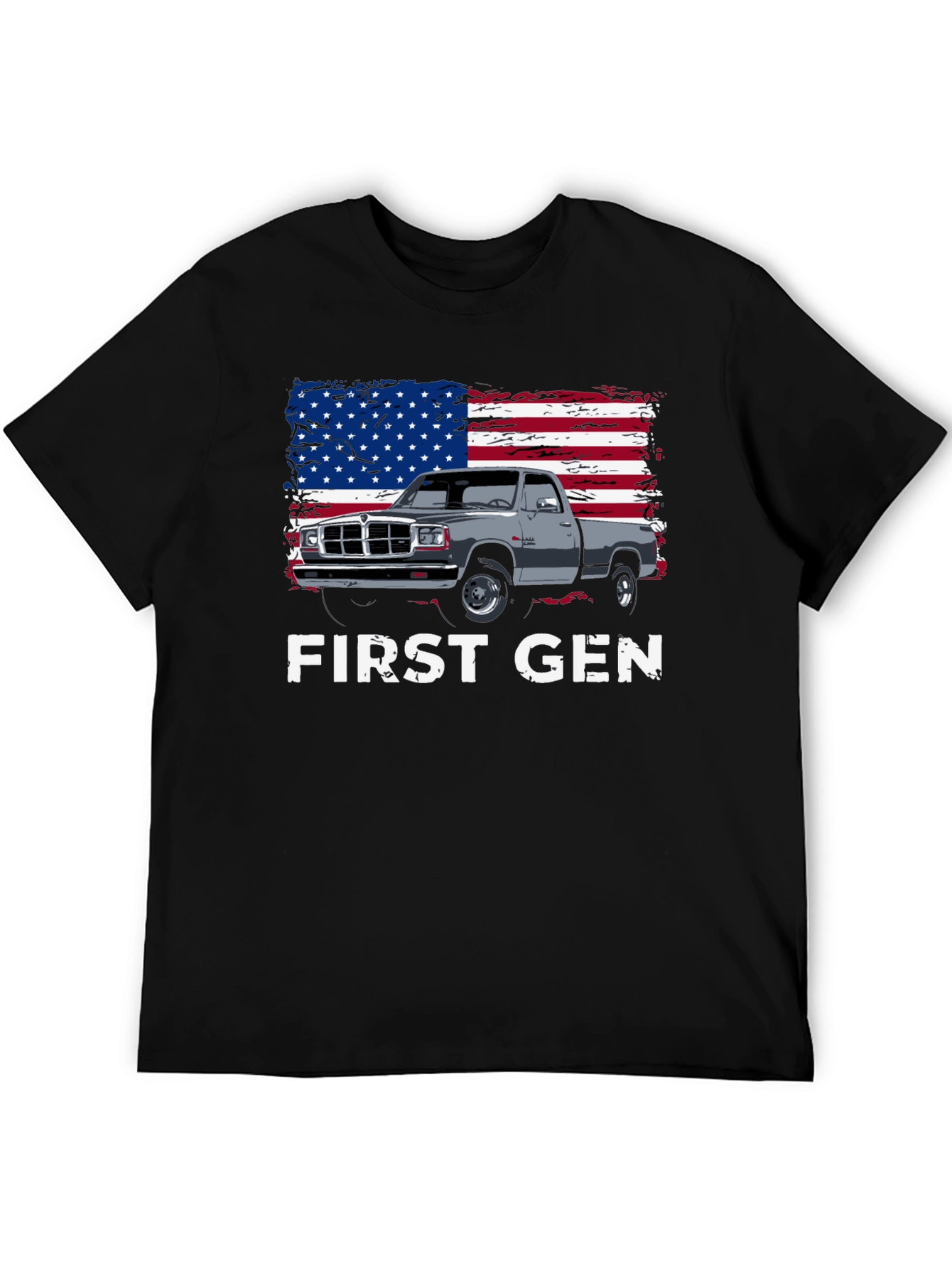 First Gen Truck American Flag Graphic T-Shirt