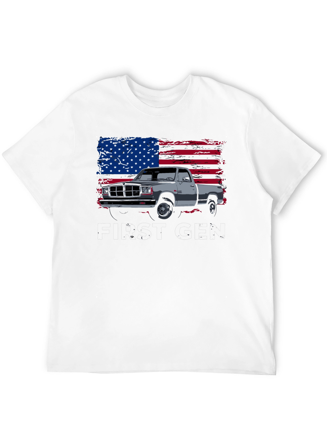 First Gen Truck American Flag Graphic T-Shirt