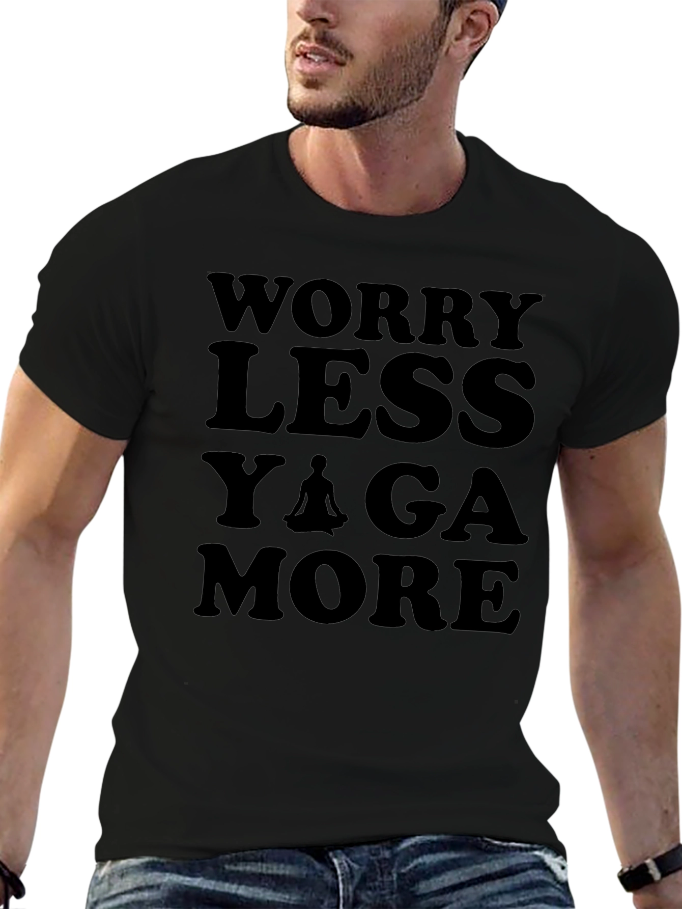 Worry Less Yoga More Graphic T-Shirt