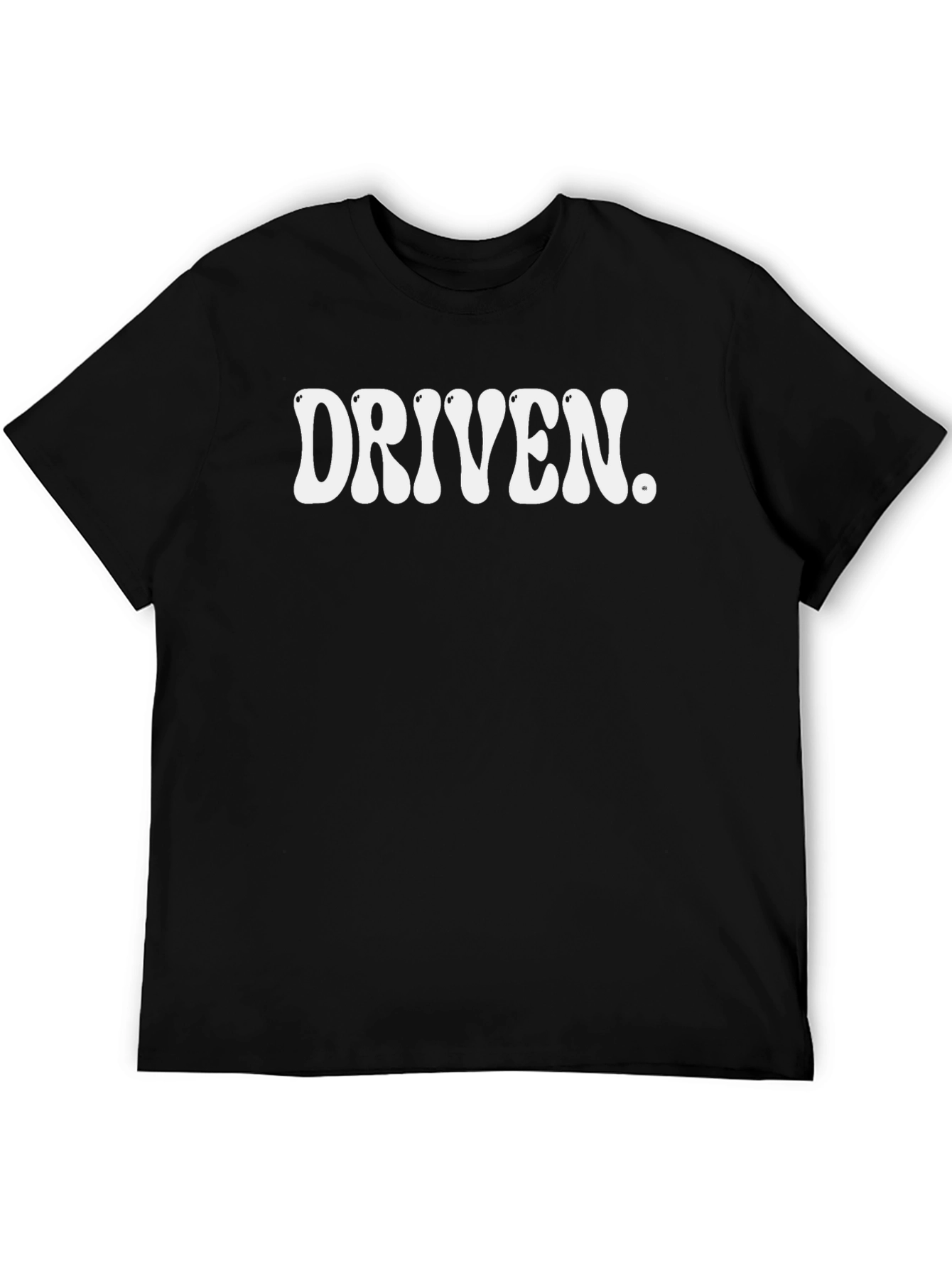 Driven Graphic Tee - Stylish Black Cotton T-Shirt